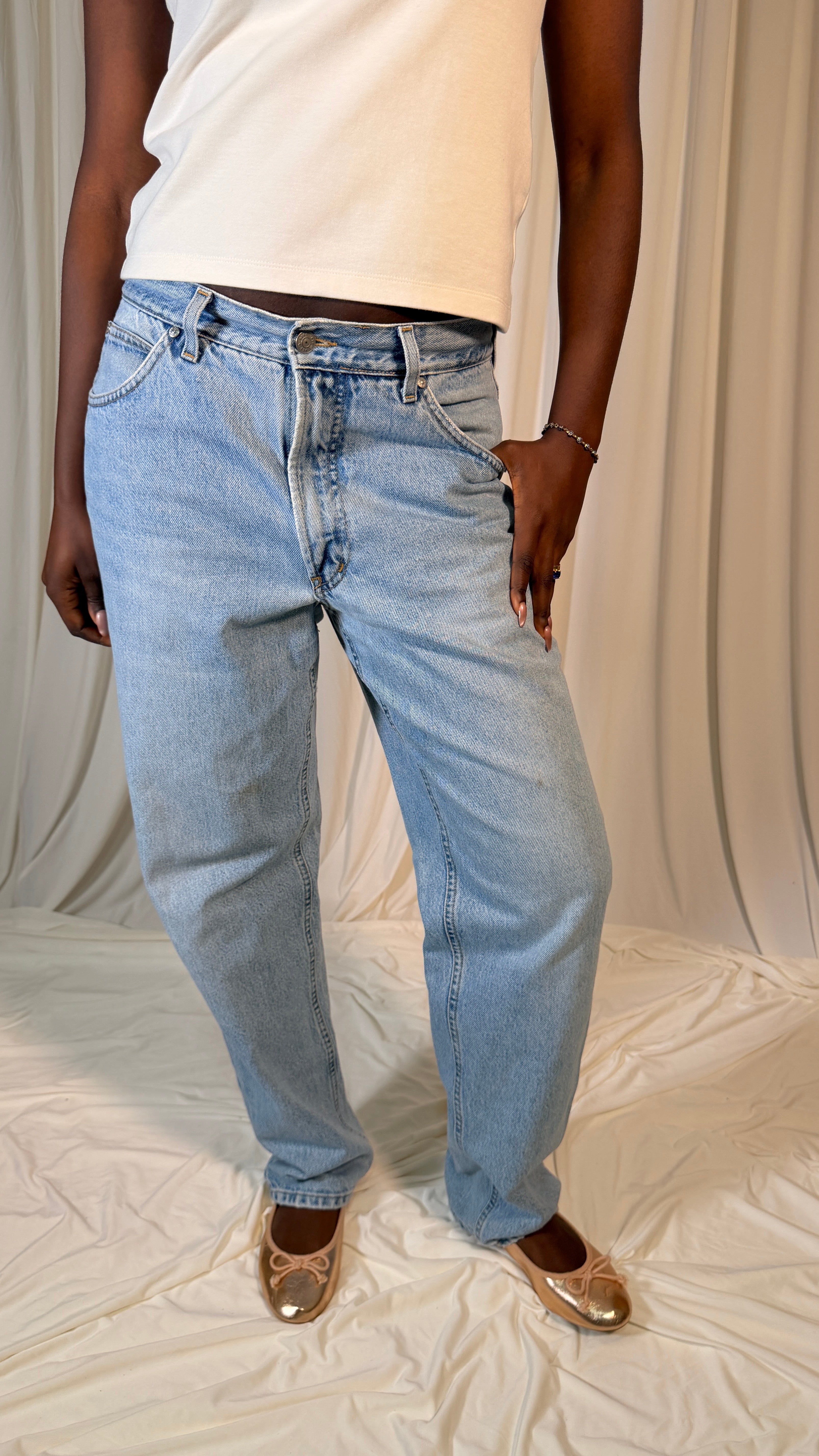 Jean délavé bleu vintage [42]