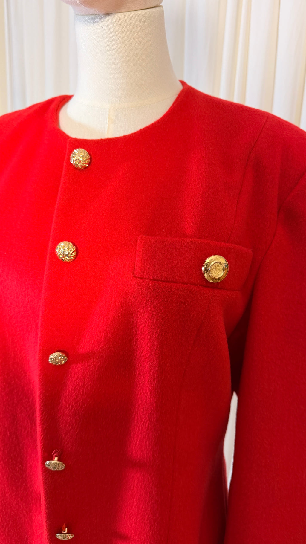 Blazer en Laine Rouge Vintage [M]