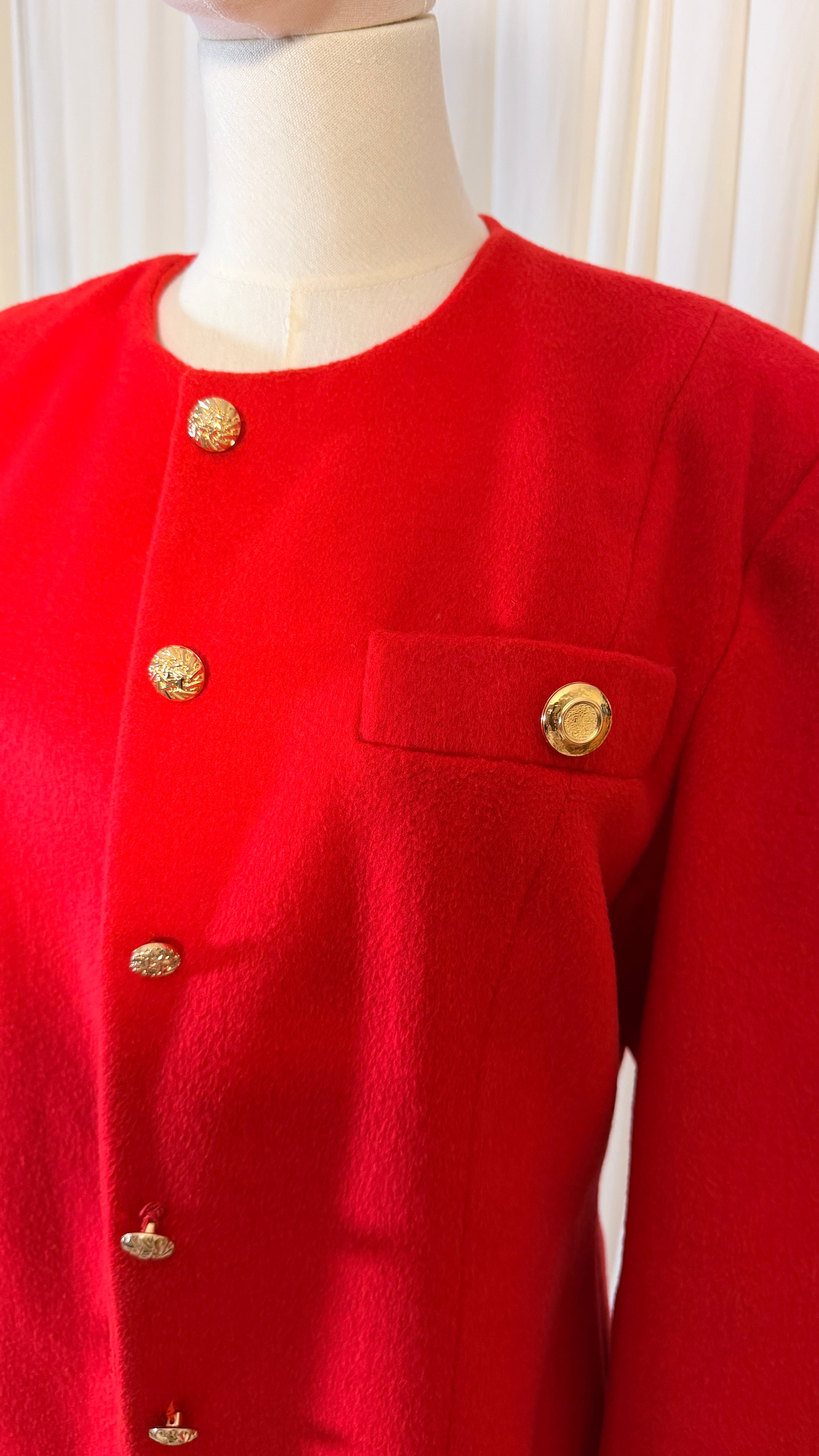 Blazer en Laine Rouge Vintage [M]