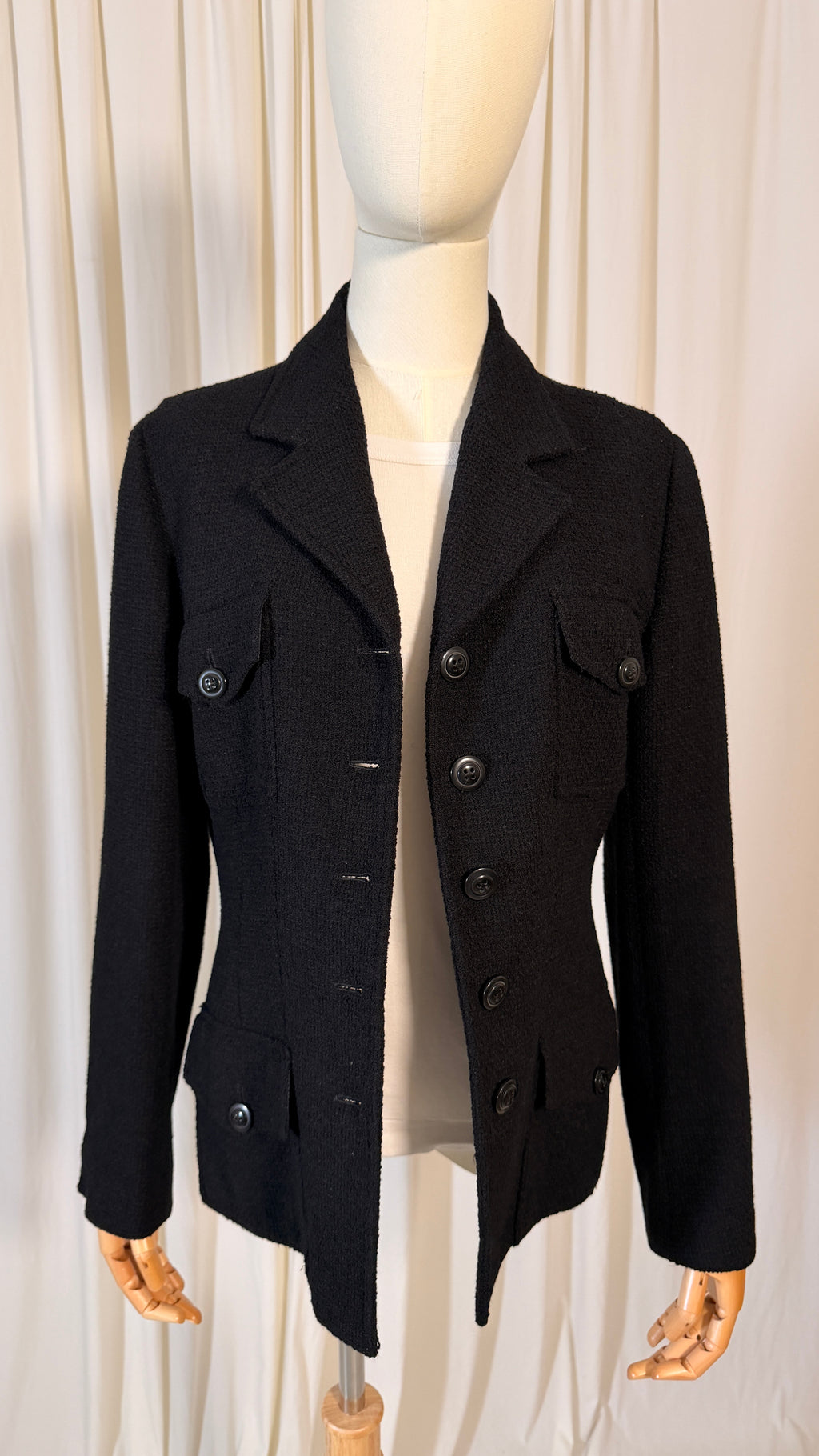 Vintage Tweed Wool Blazer [M]
