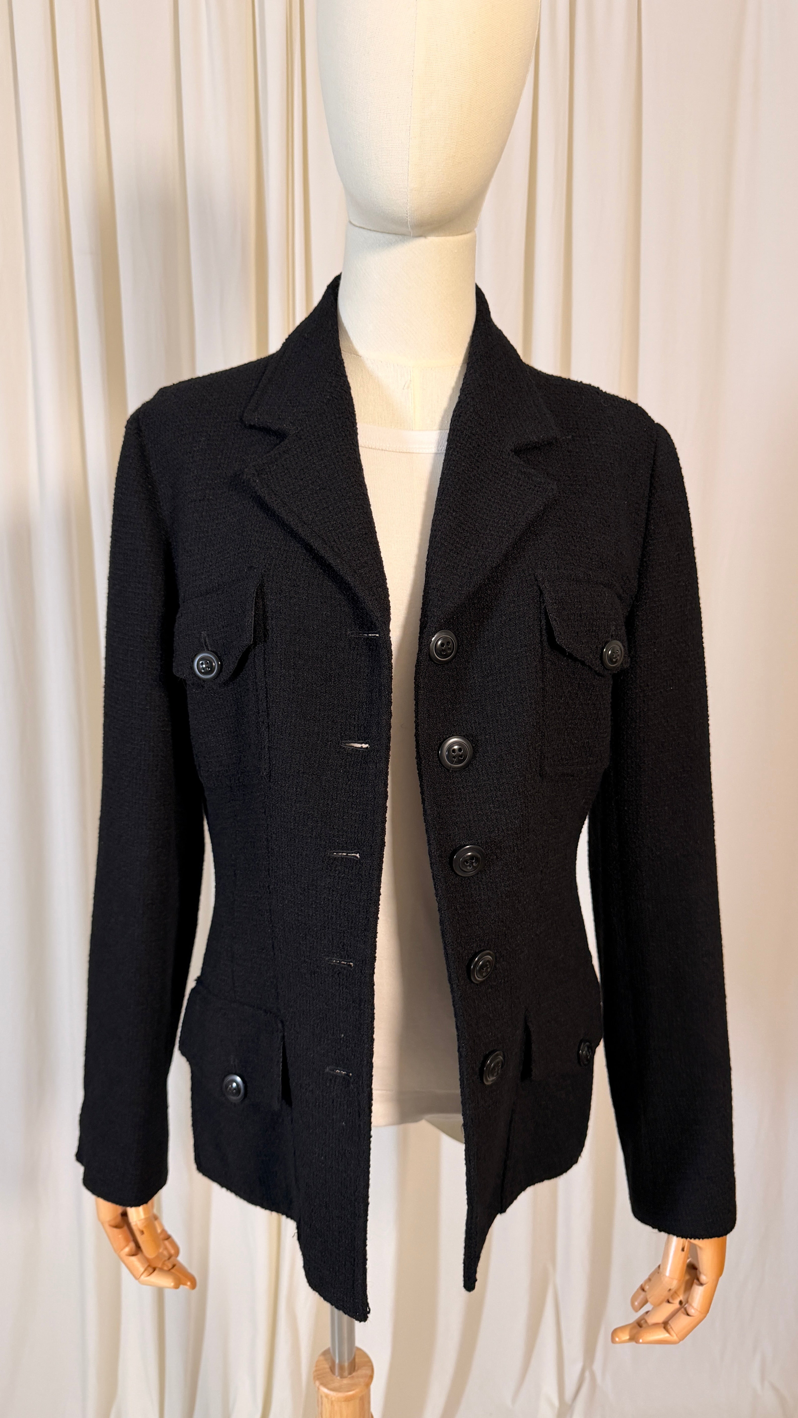 Blazer en tweed de laine vintage [M]