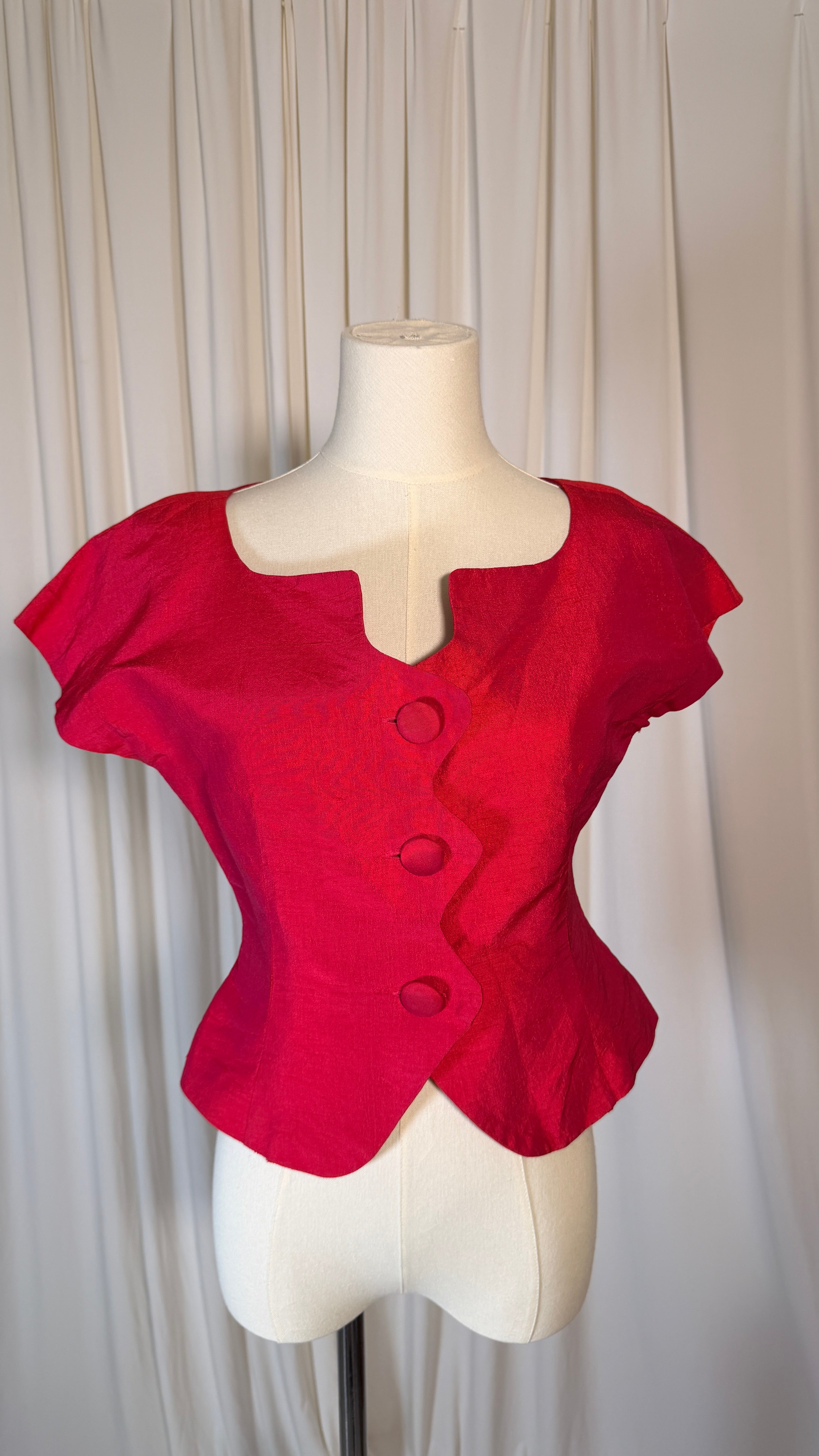 Pink Silk Blouse