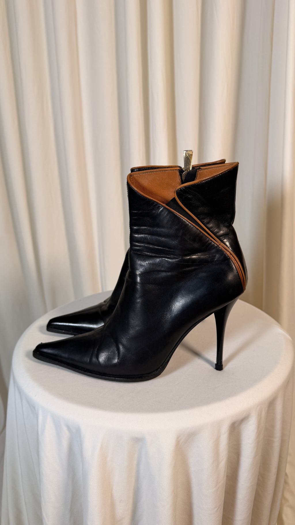 Vintage Pointy Ankle Boots [37]