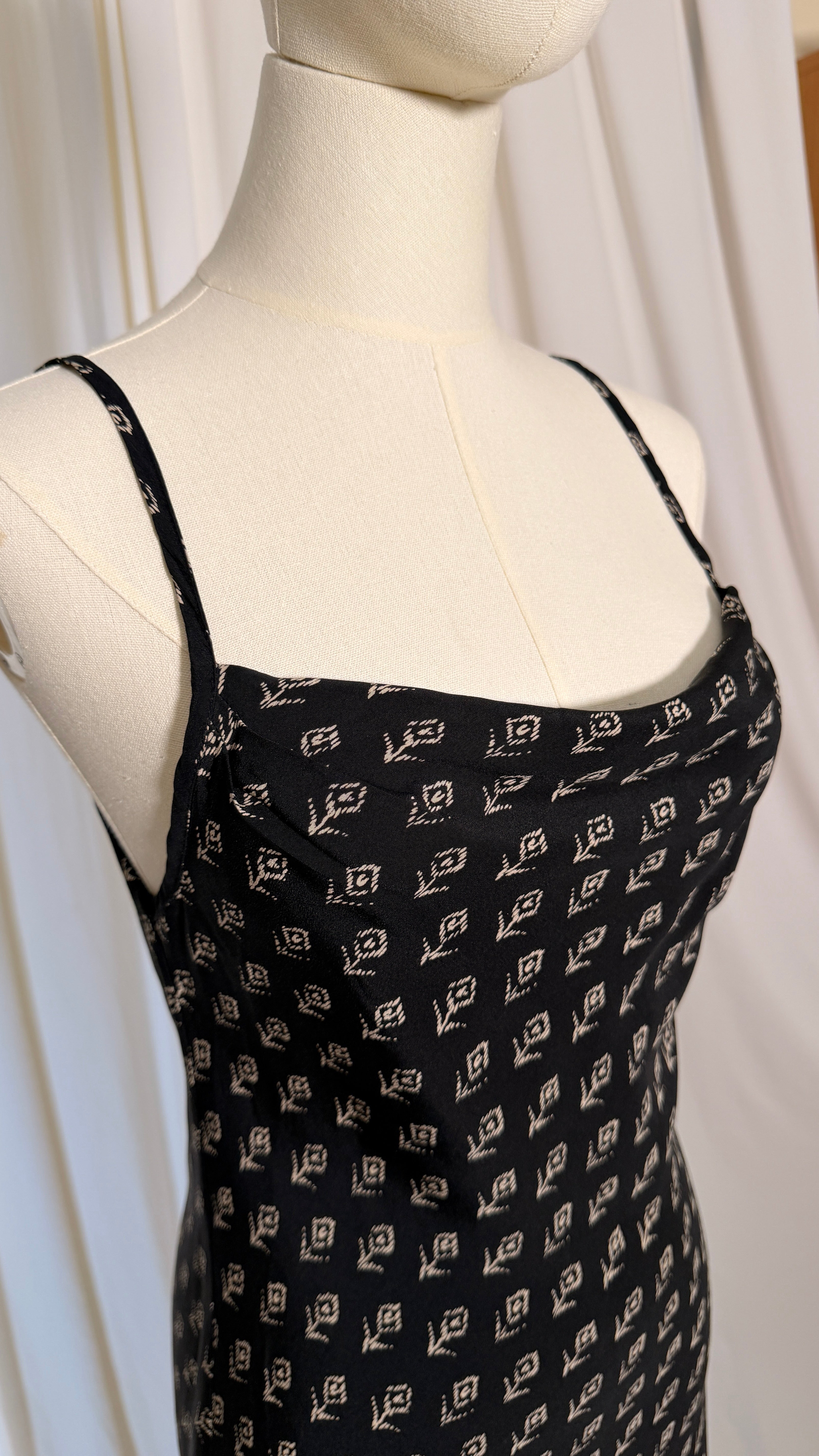 Vintage Silk Dress 90's [M]