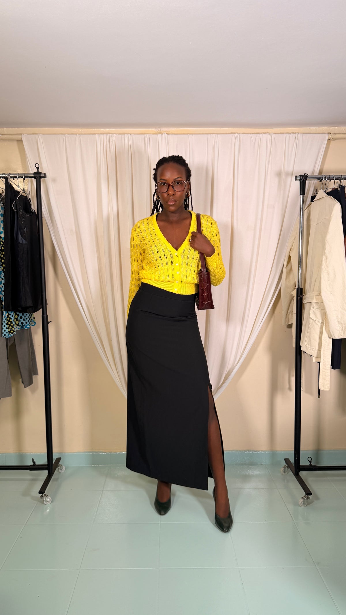 Vintage Long Split Skirt [38]