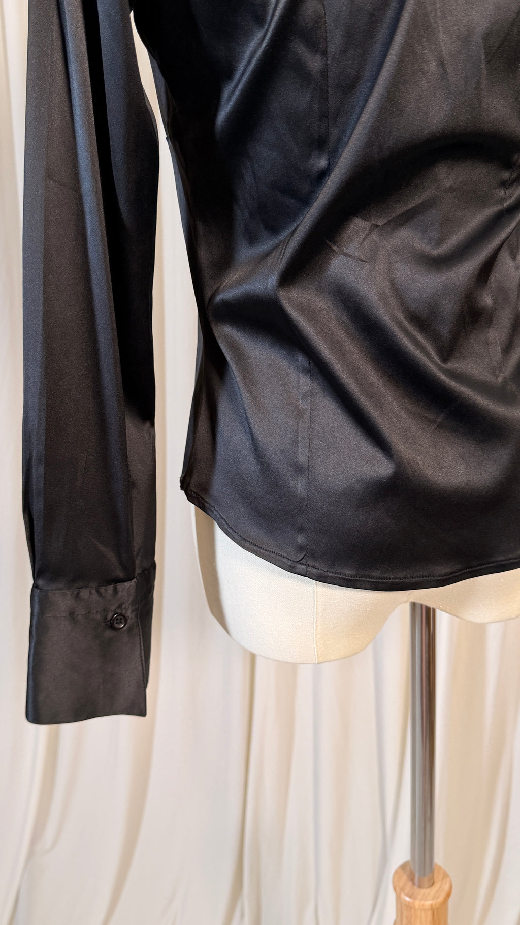 Black Silky Shirt [S]