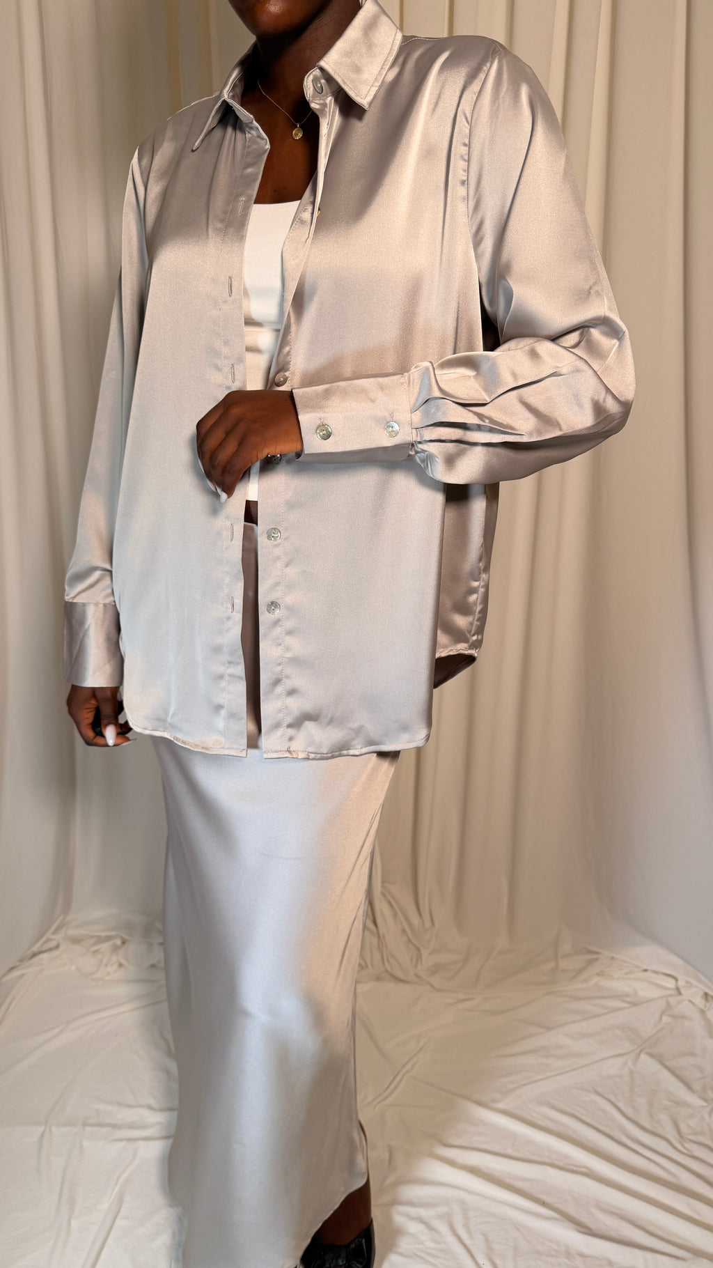 90s Vintage Skirt + Top Set [M/L]