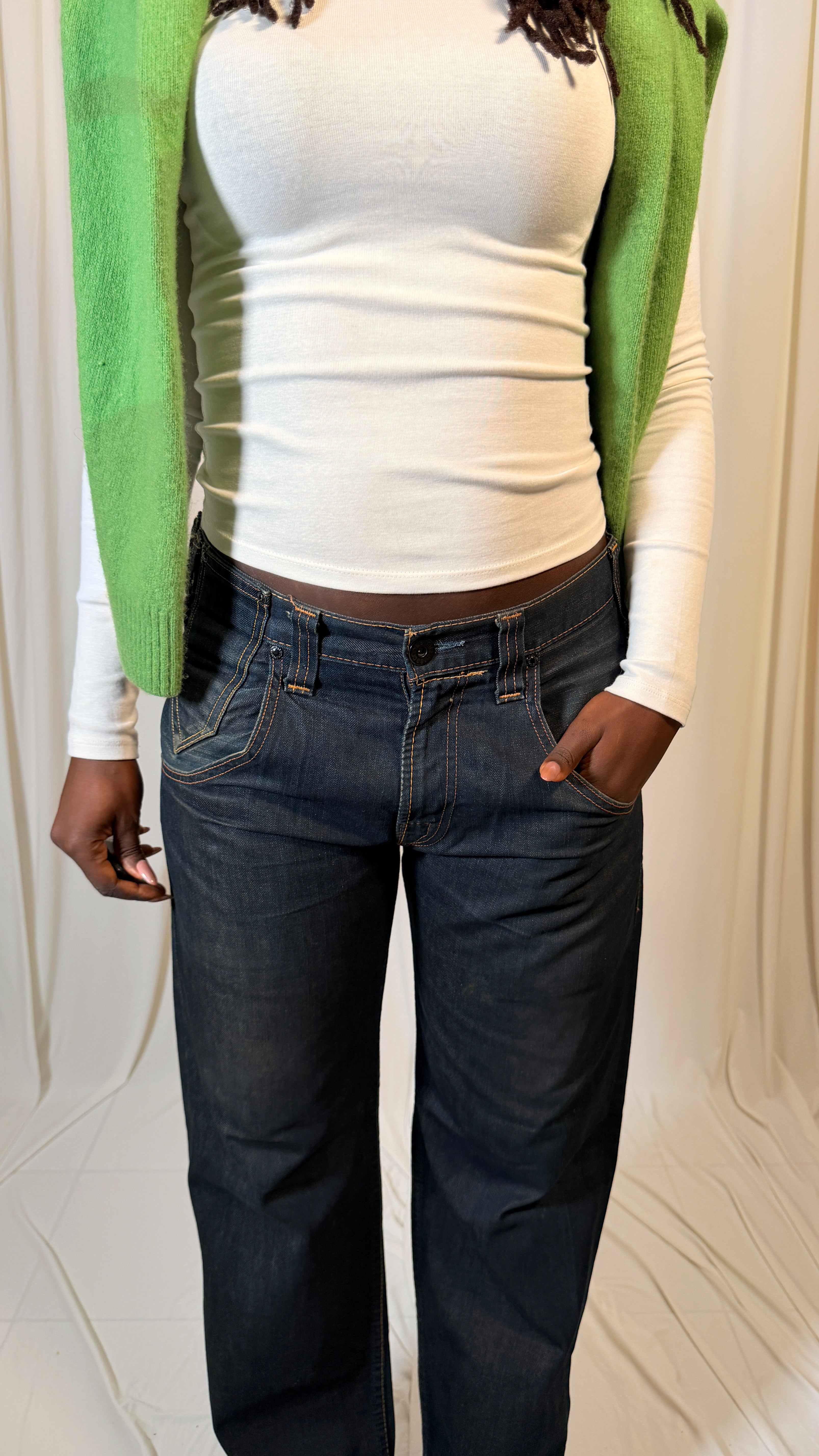 Levi’s 503 Coupe ample bleu foncé Engineered Années 2000 [T30/L30]