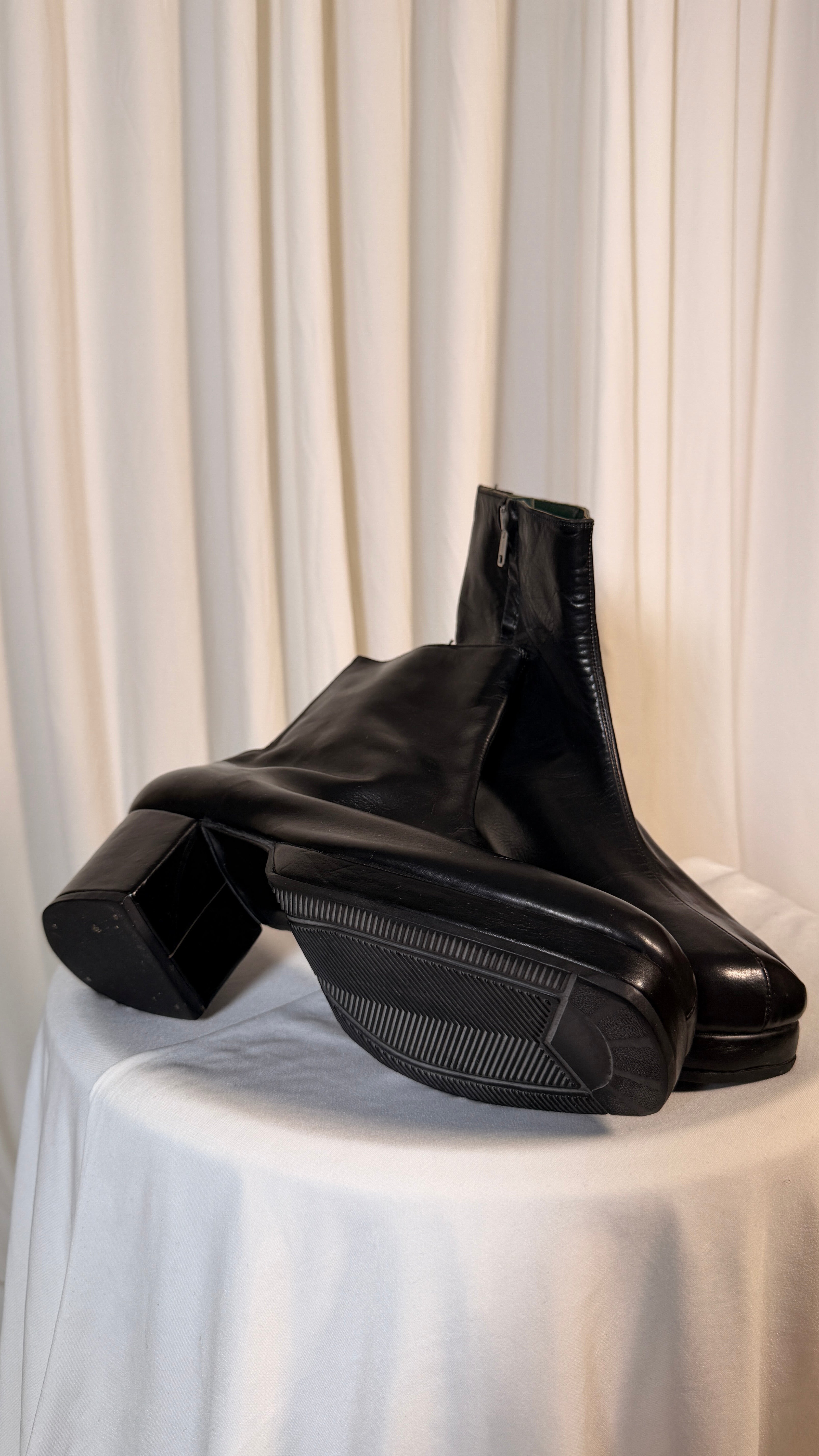 Ankle 70s Black Vintage Boots [39]