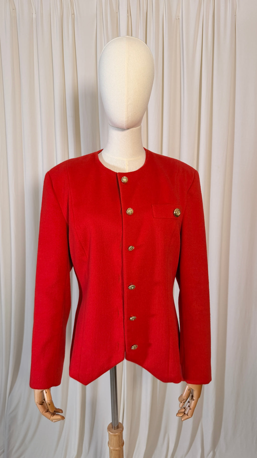 Blazer en Laine Rouge Vintage [M]