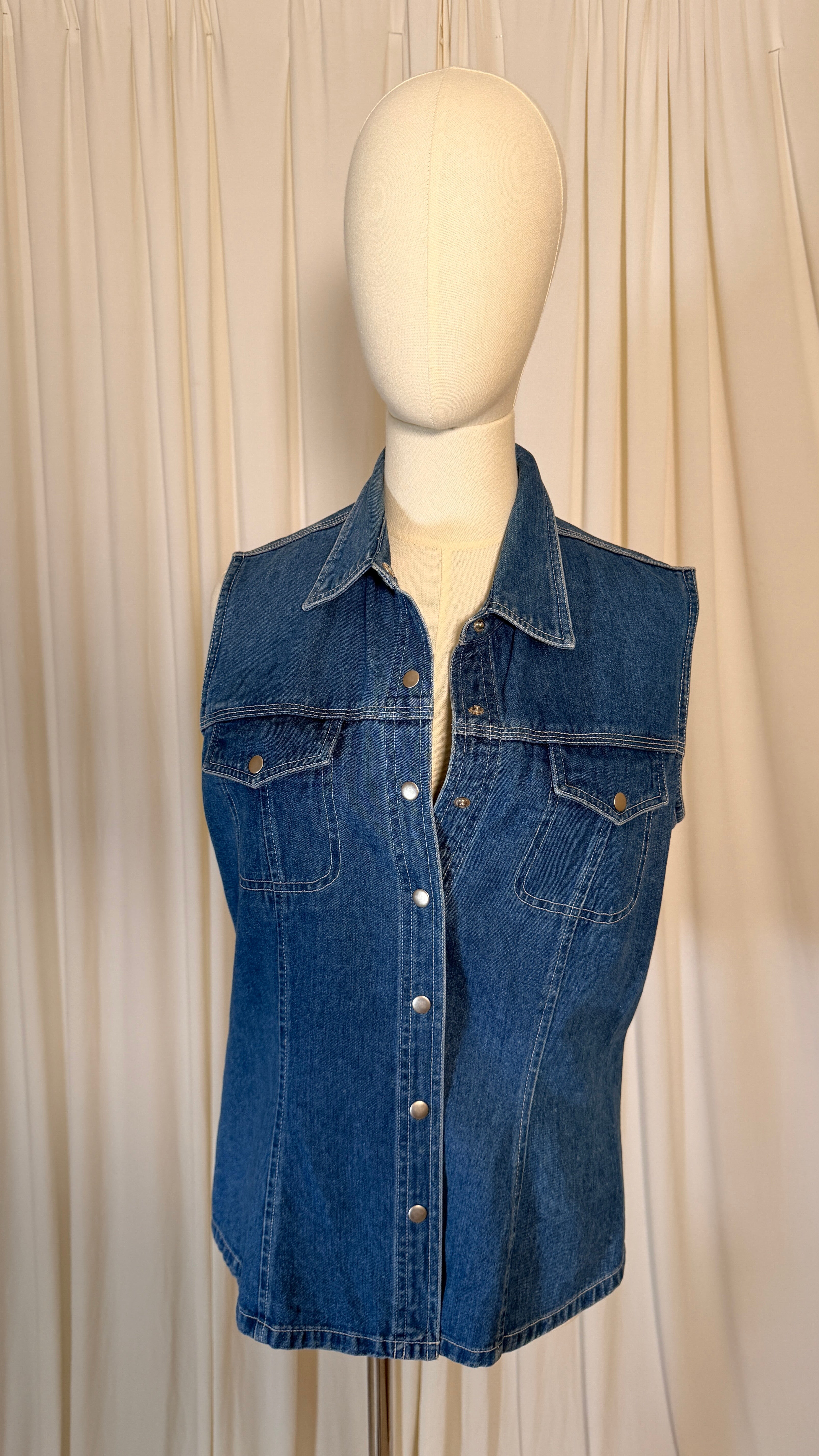 90s Denim Top [L]