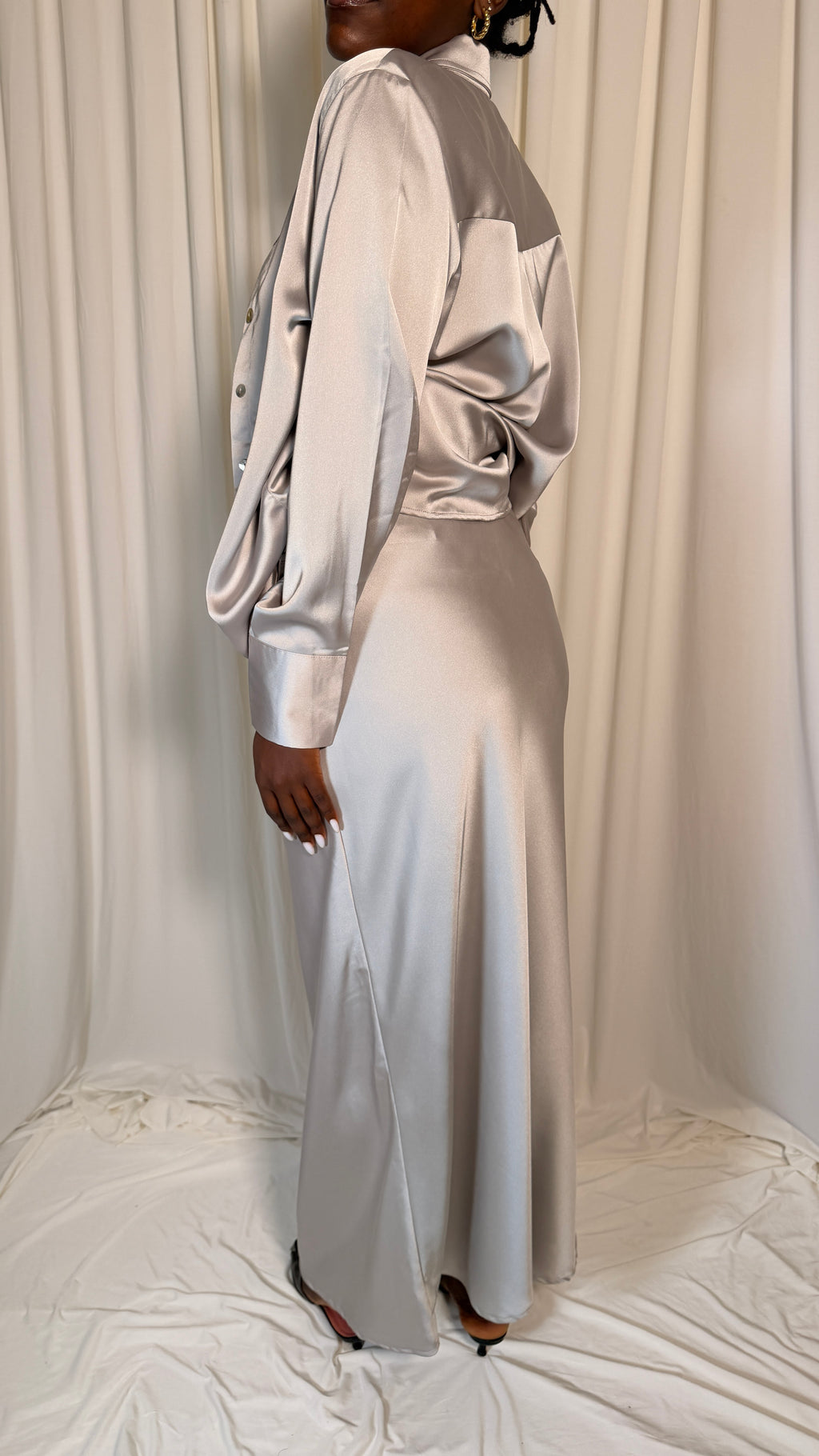 90s Vintage Skirt + Top Set [M/L]