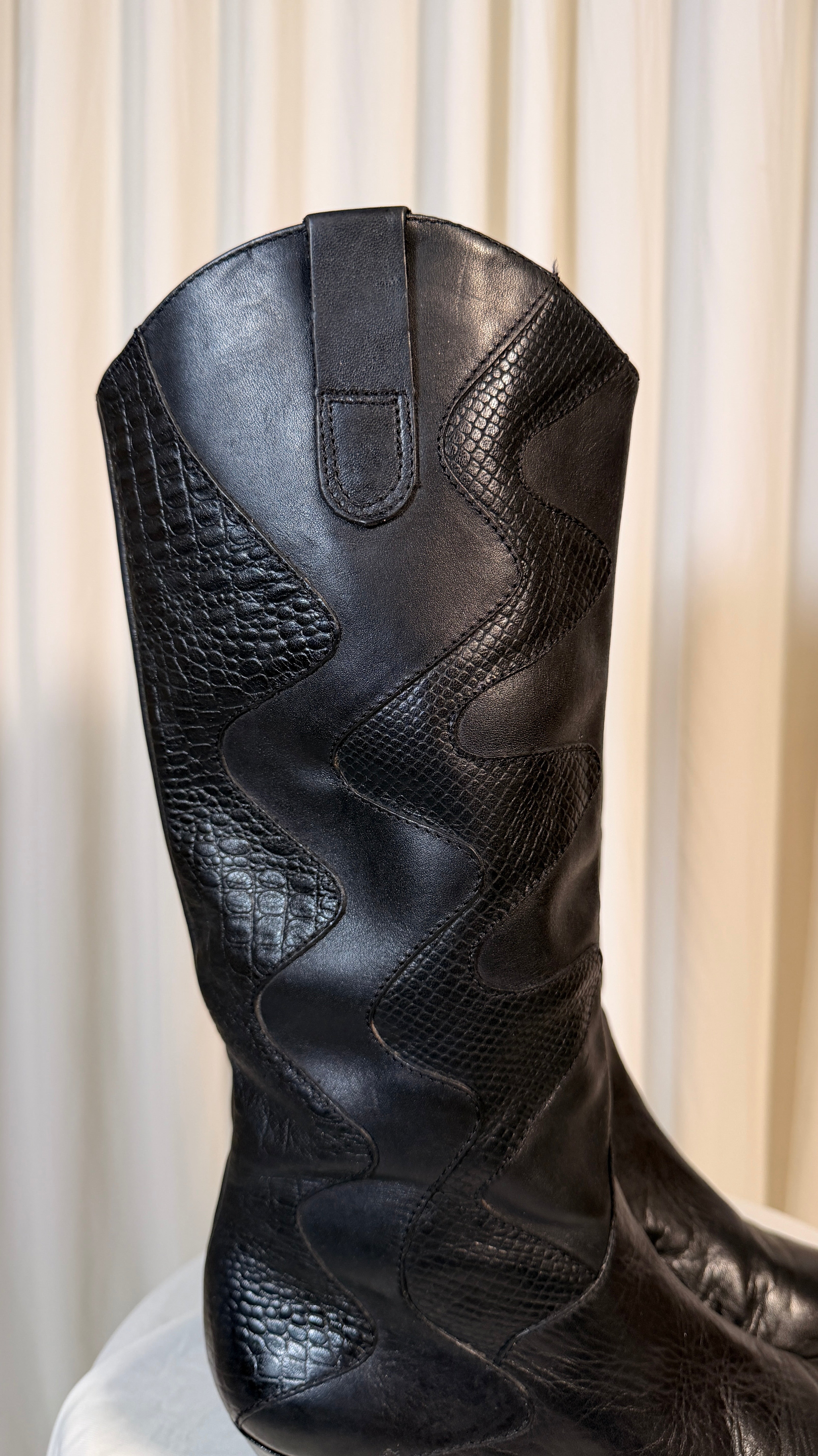 Bottes en cuir vintage années 80 [37.5]