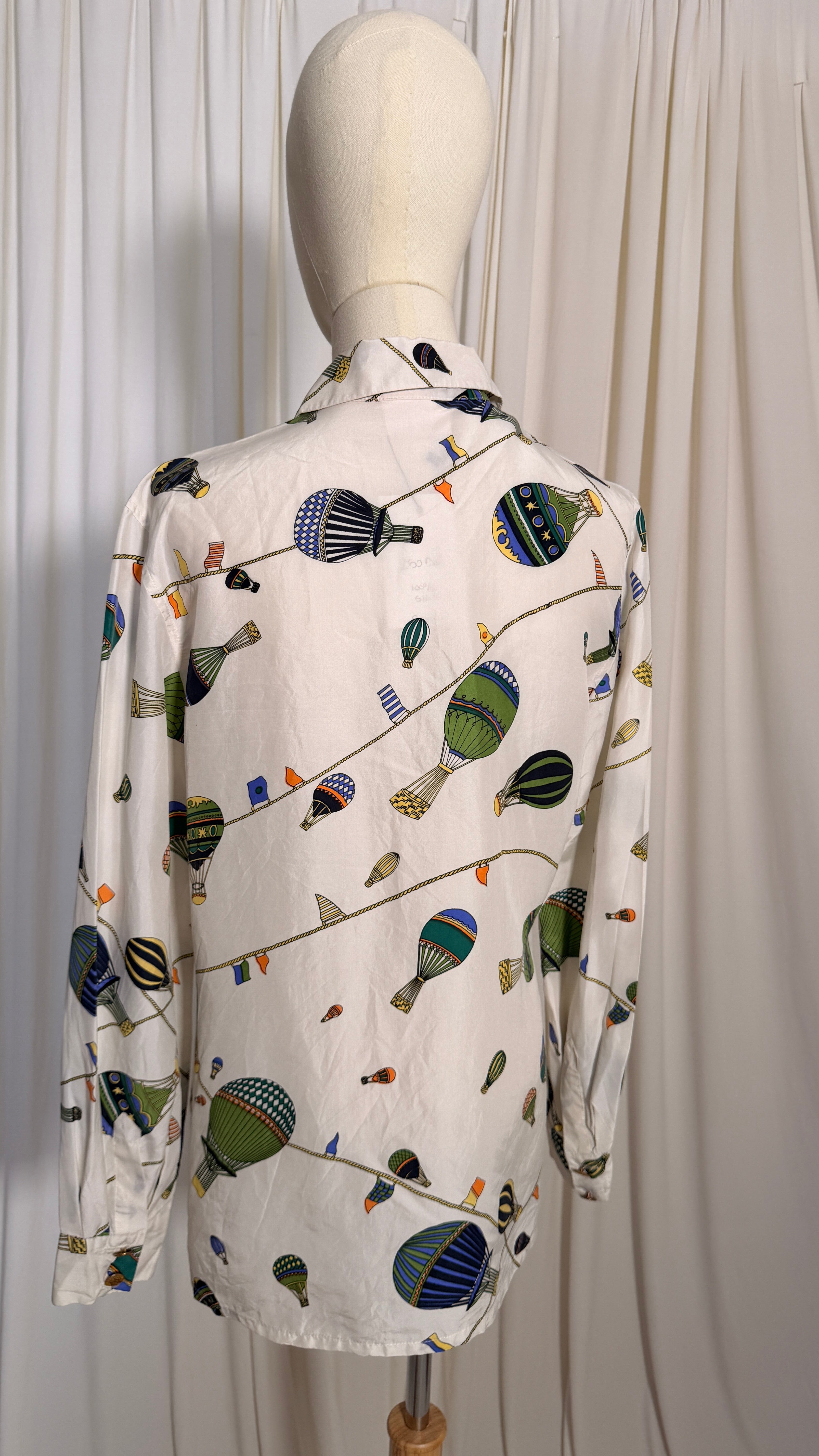 100% Silk Vintage Blouse [M]