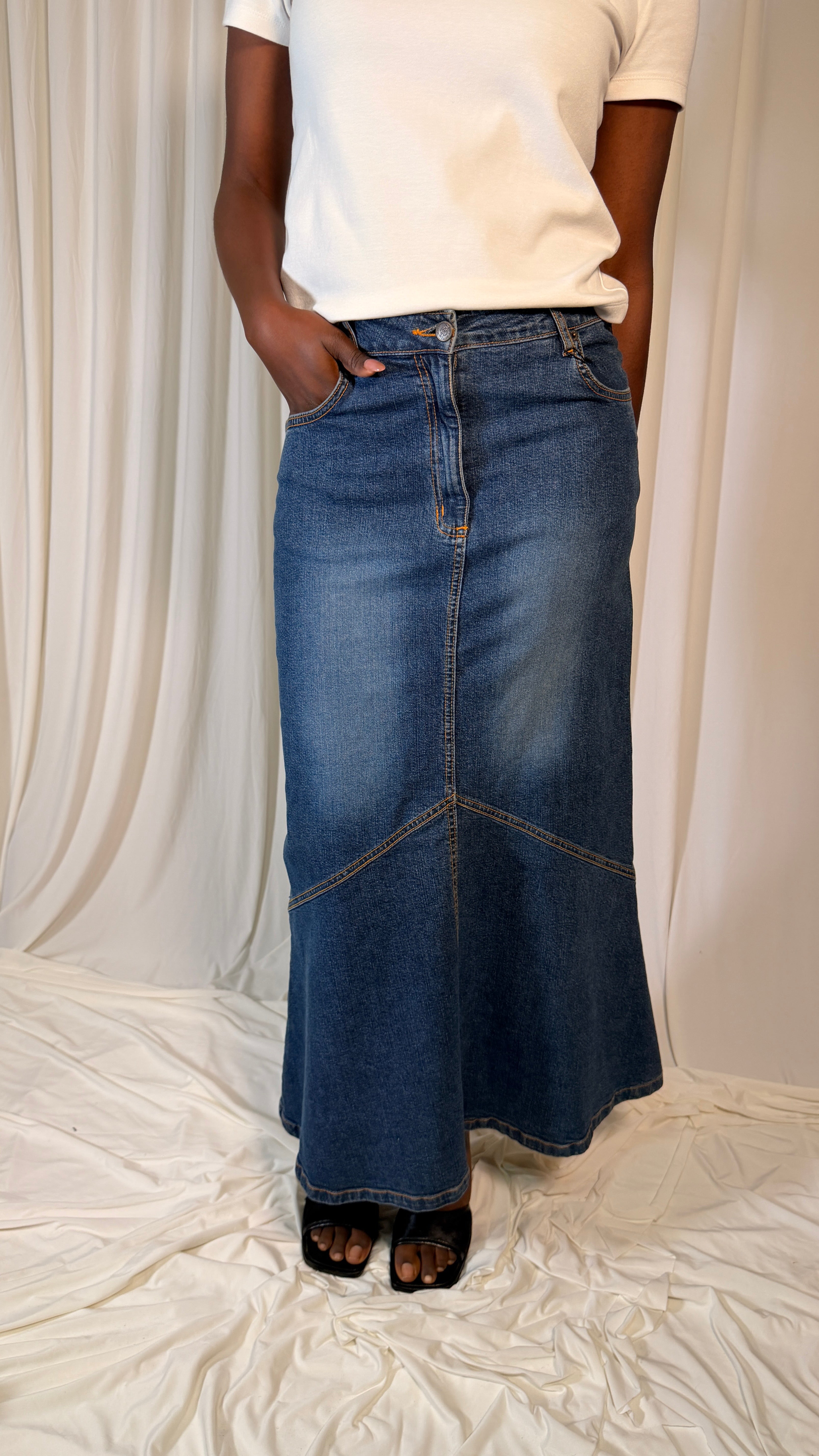 Jupe longue en jean [40]