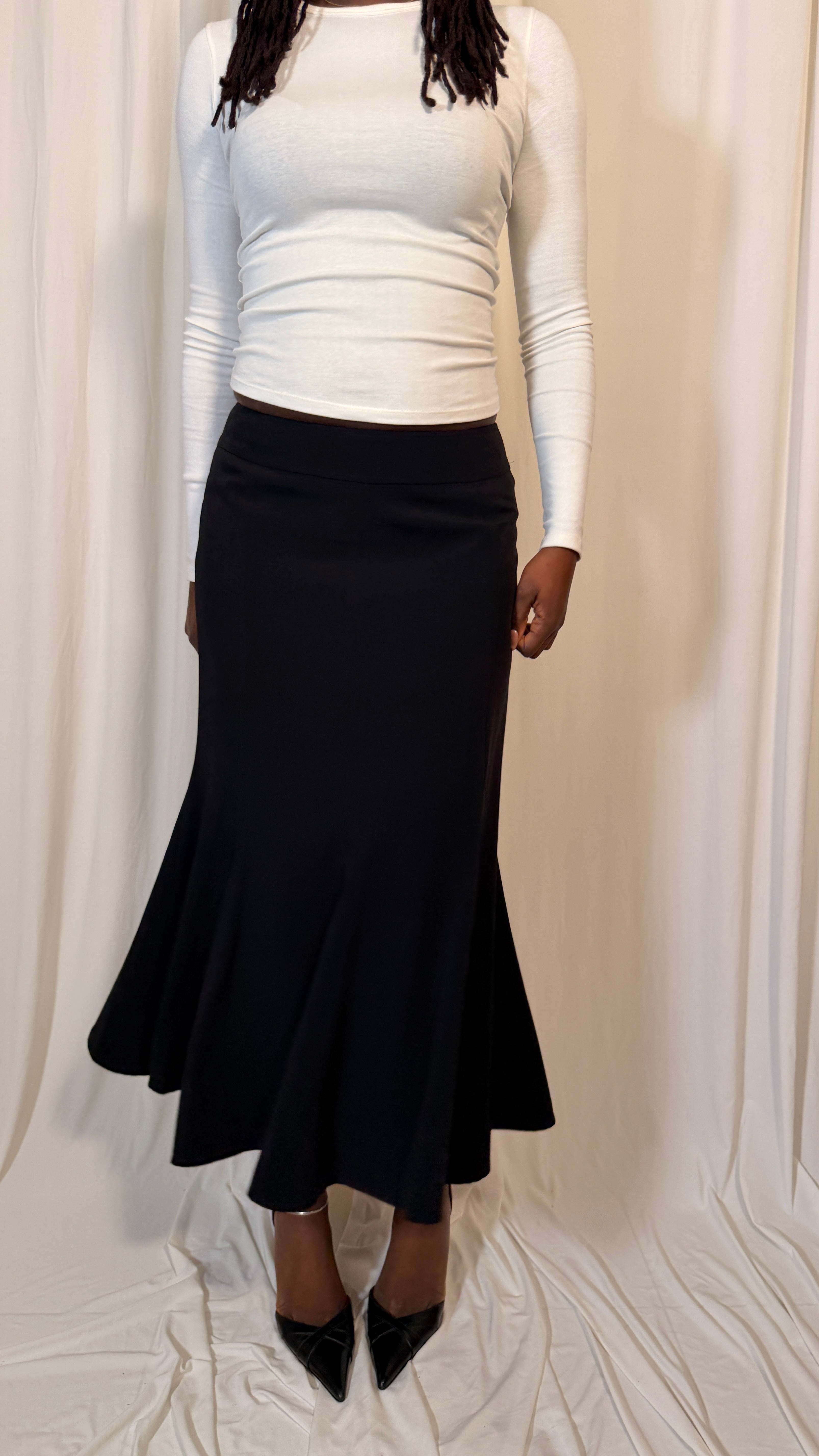 Jupe longue noire vintage [M]