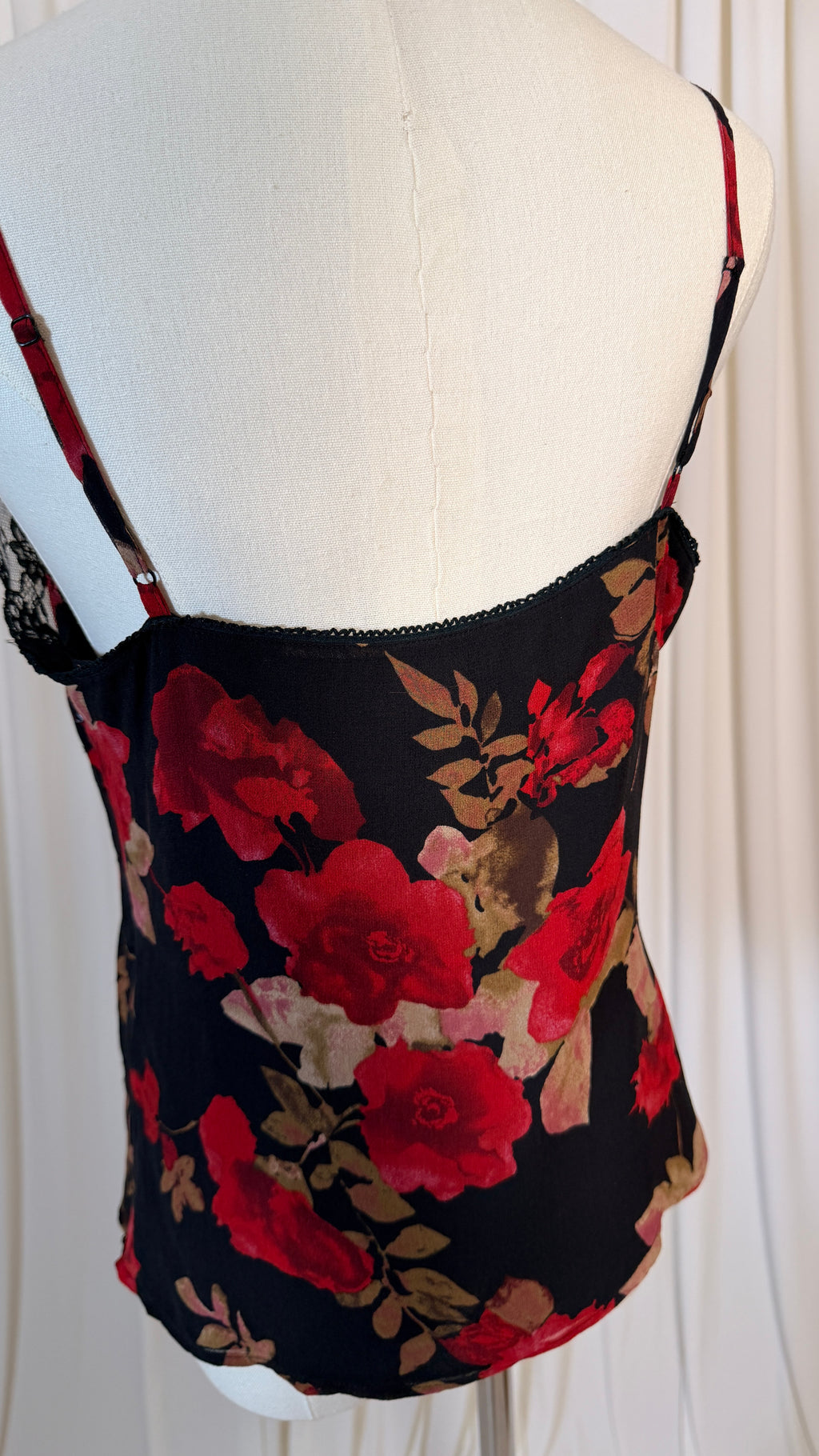 Vintage Floral Silk Lace Top [M]