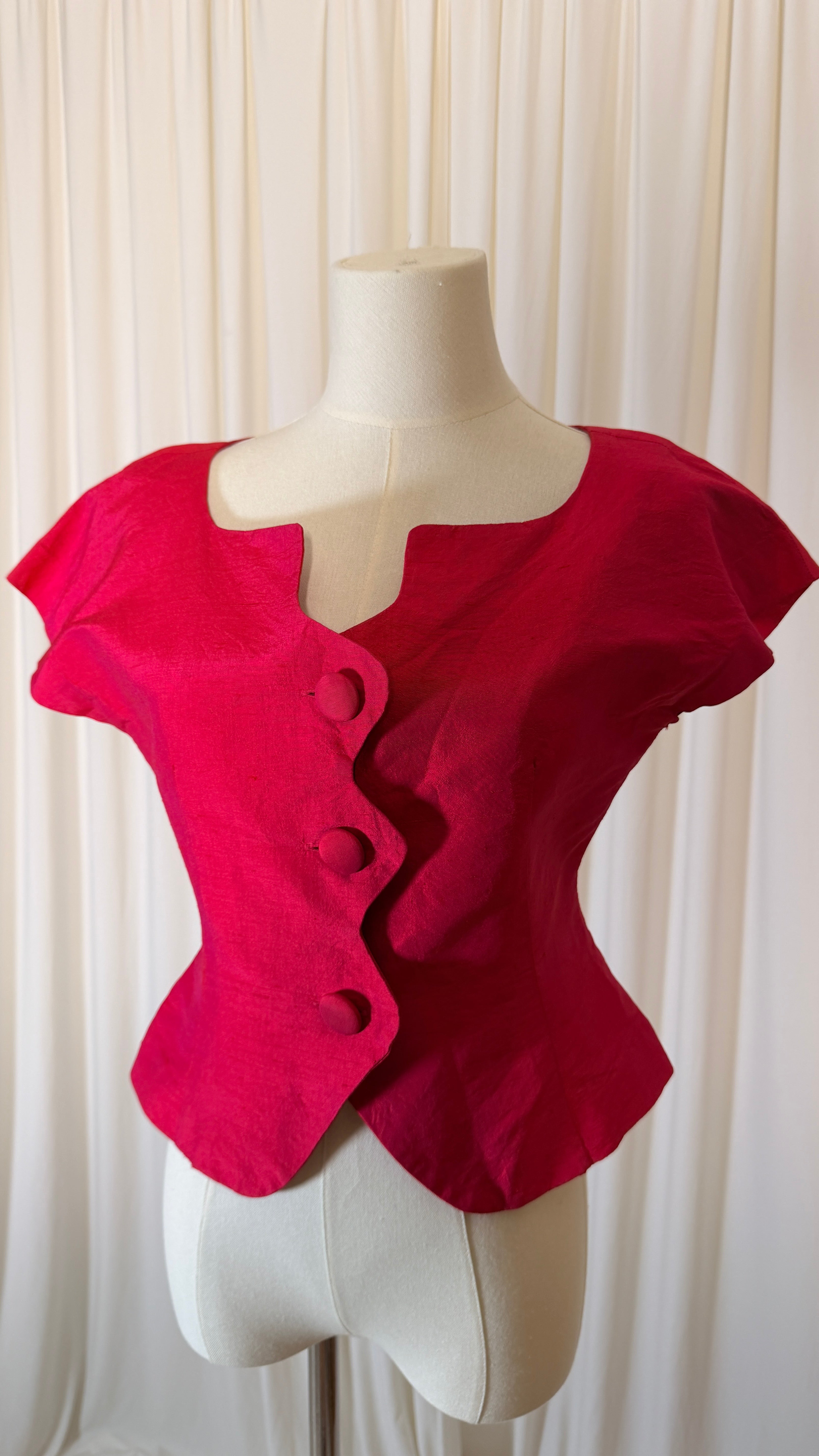 Pink Silk Blouse