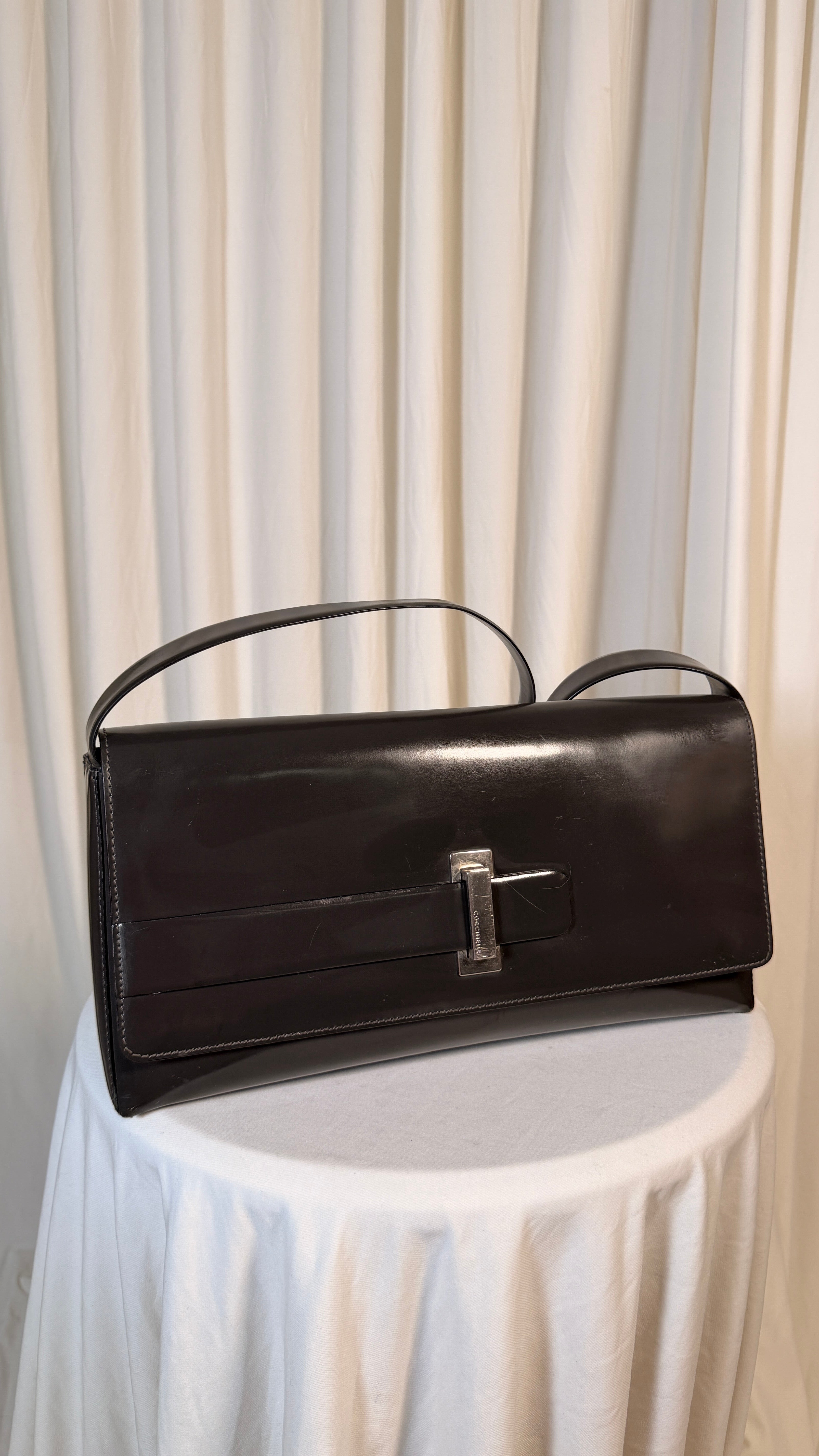 Sac vintage en cuir style enveloppe