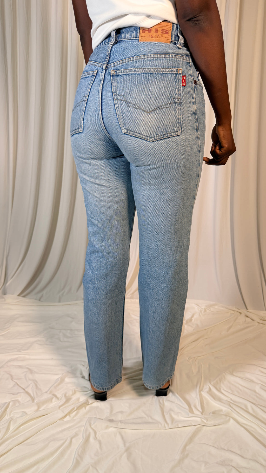 Jeans délavage bleu vintage [36]