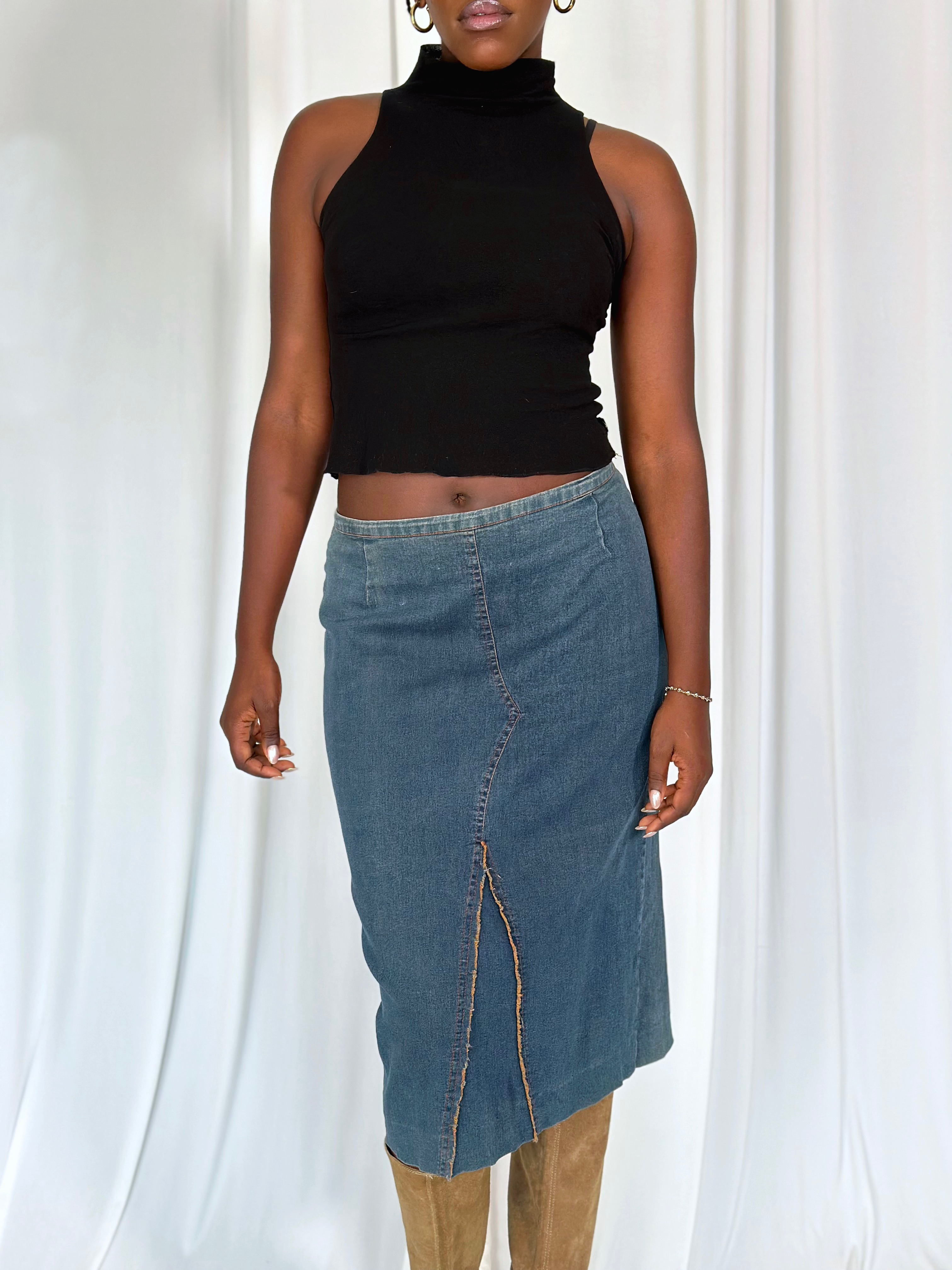 Midi Denim Skirt [M]