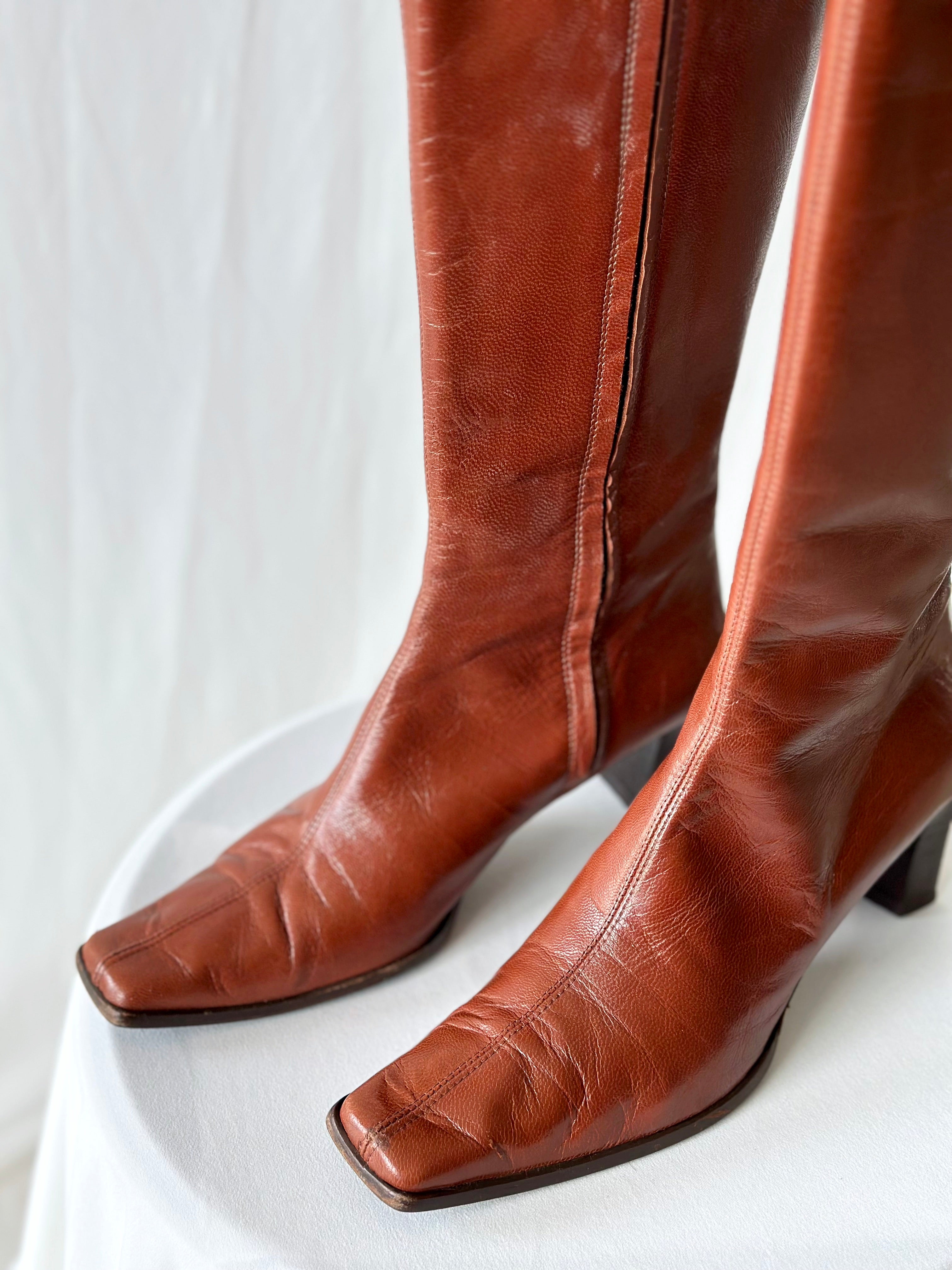 90s Brown Boots [38]