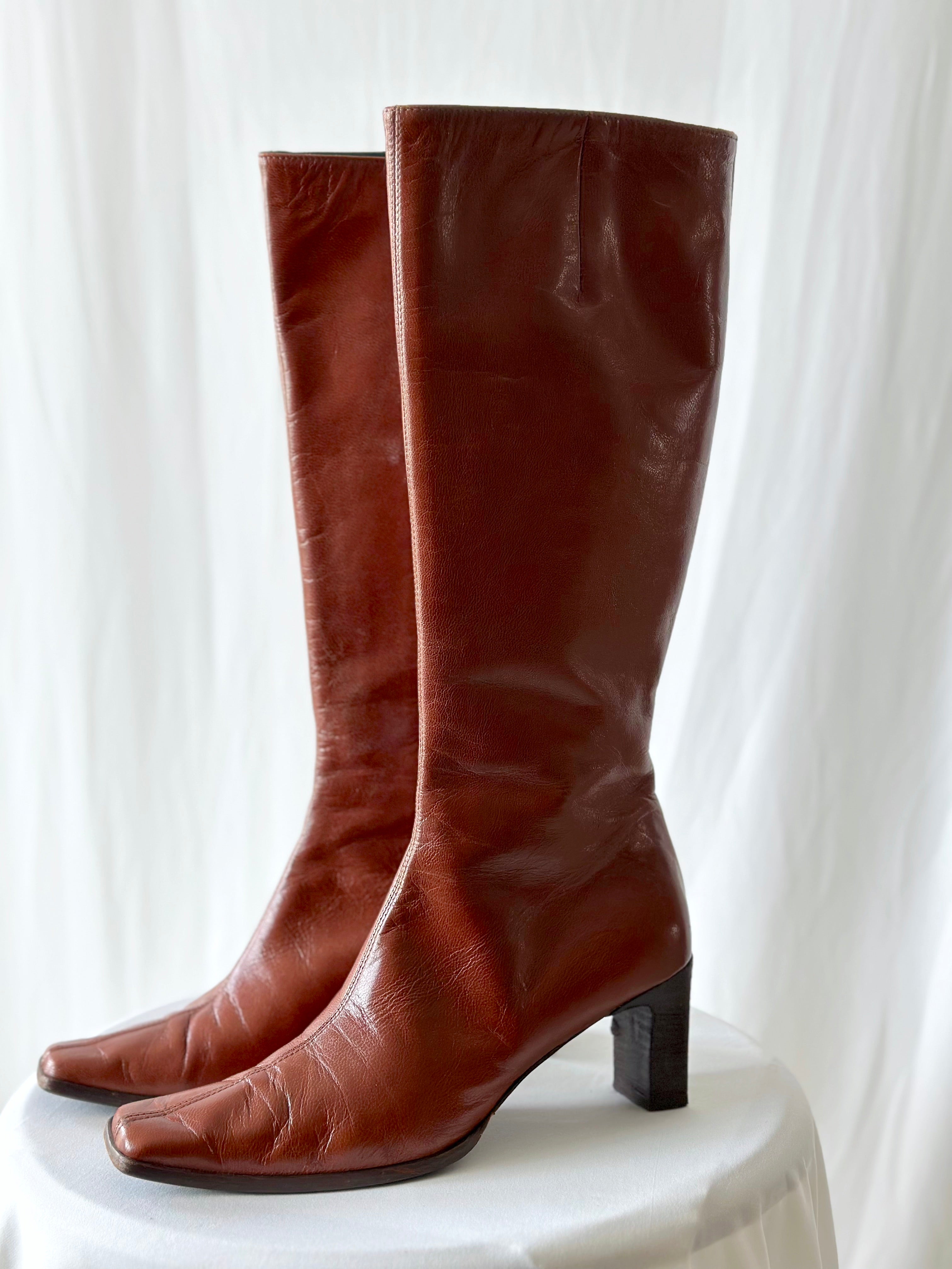 90s Brown Boots [38]