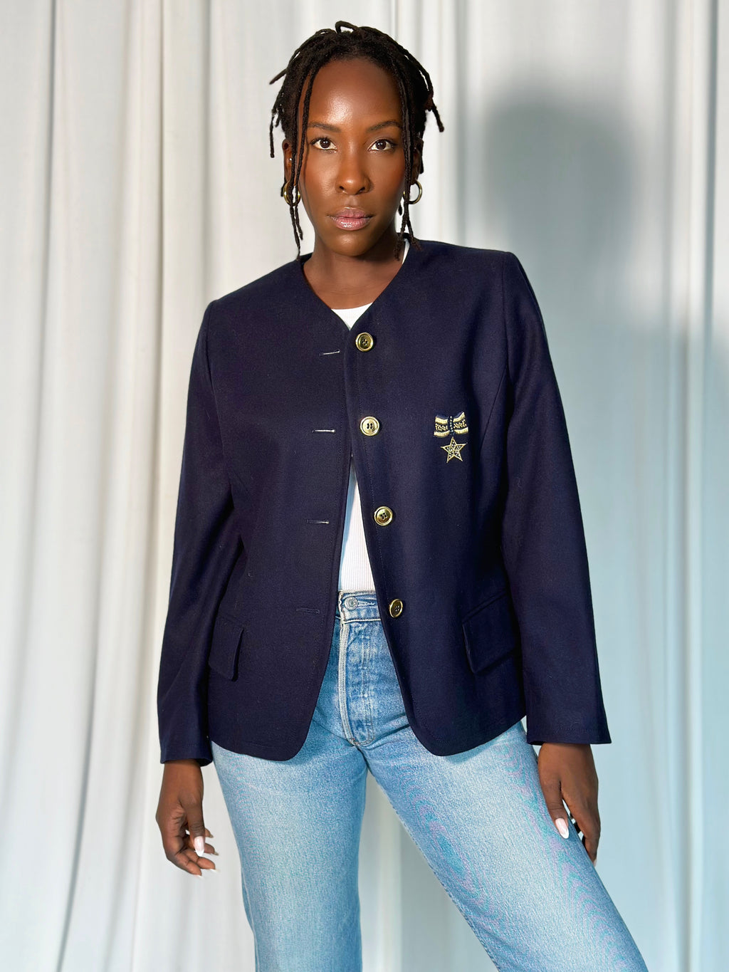 Vintage Blue Blazer [M]