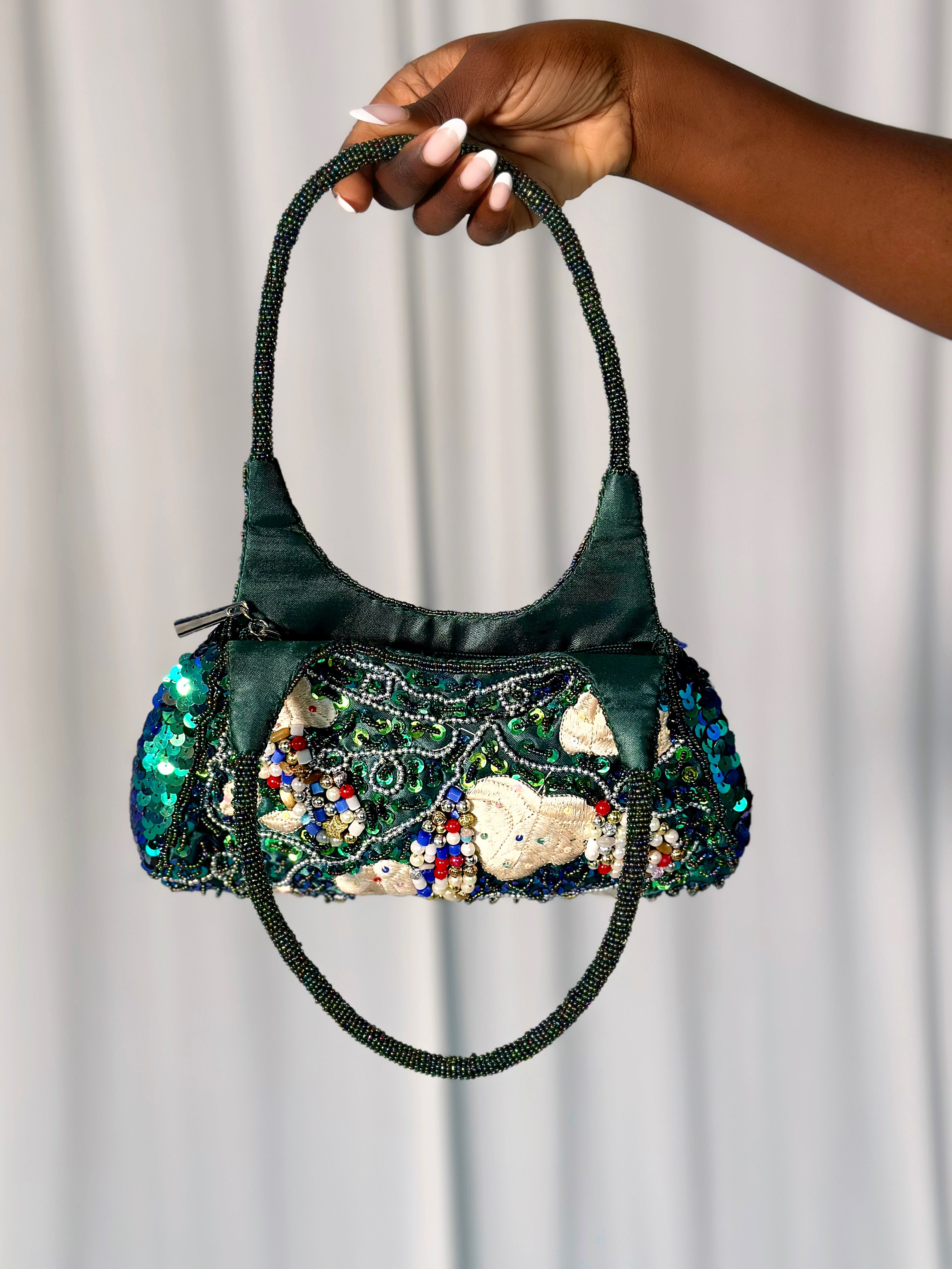 Green Sequin Bag