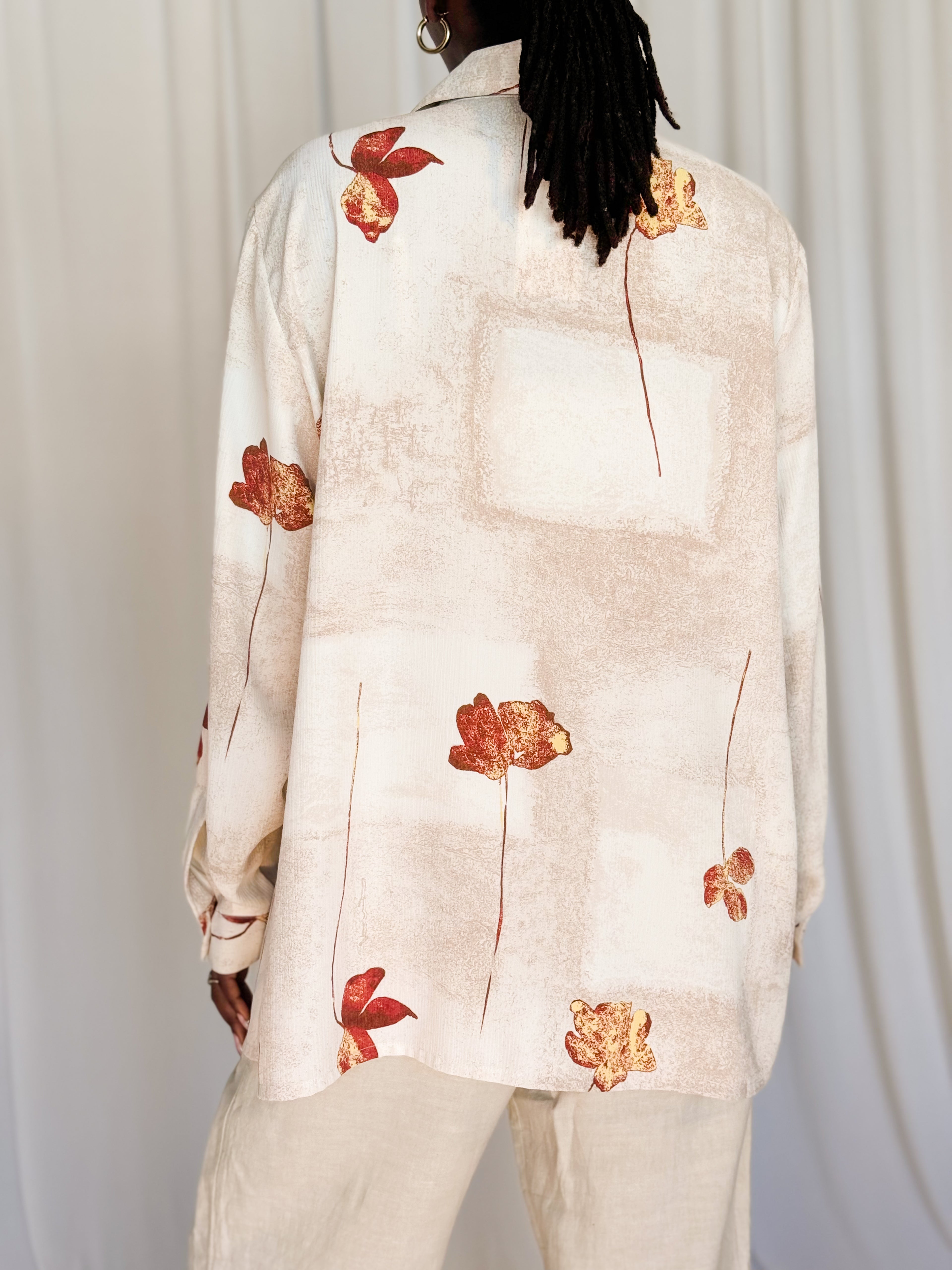 Vintage Blouse Leaf [M/L]