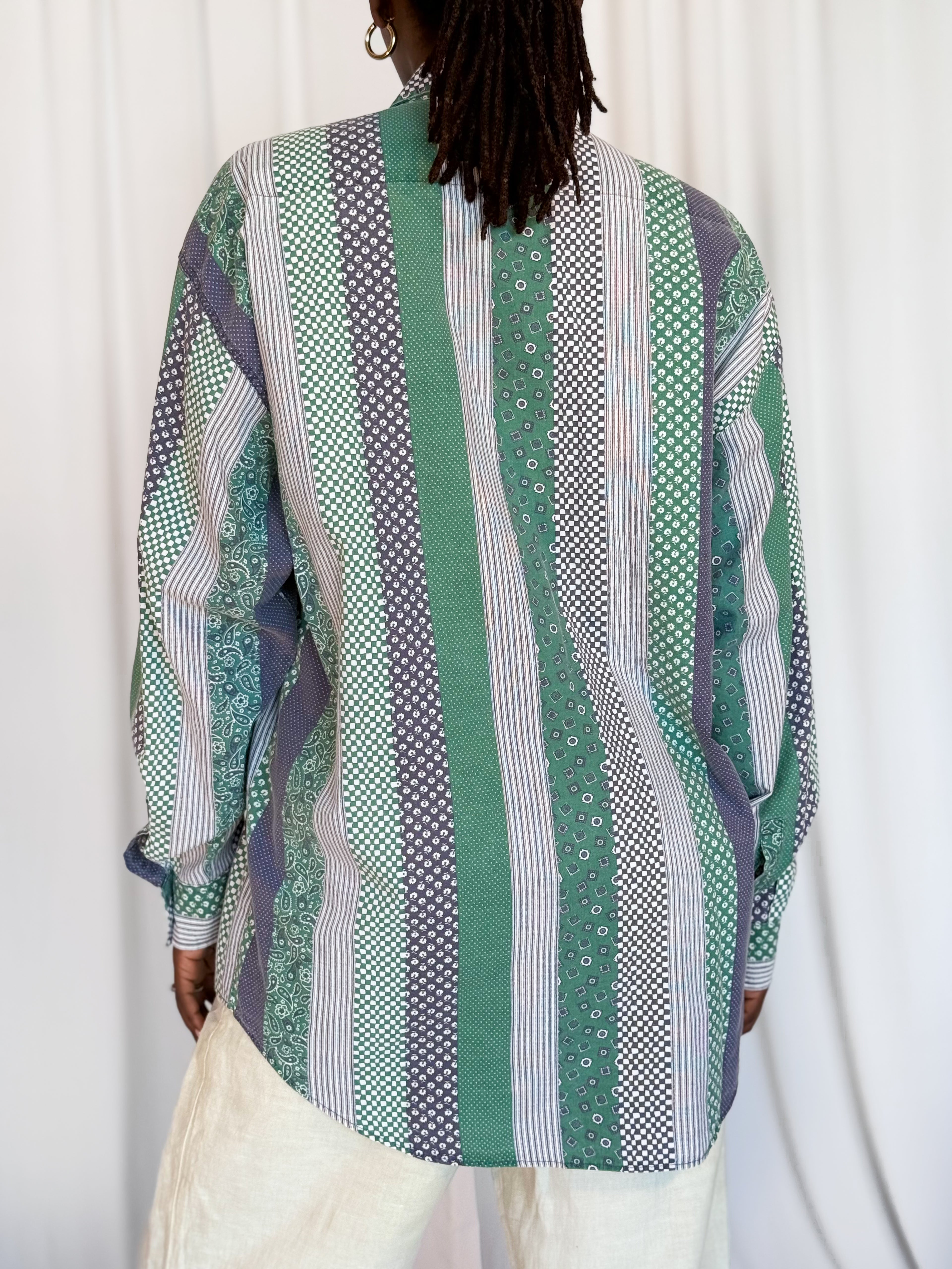 80s Cotton vintage Shirt [M/L]