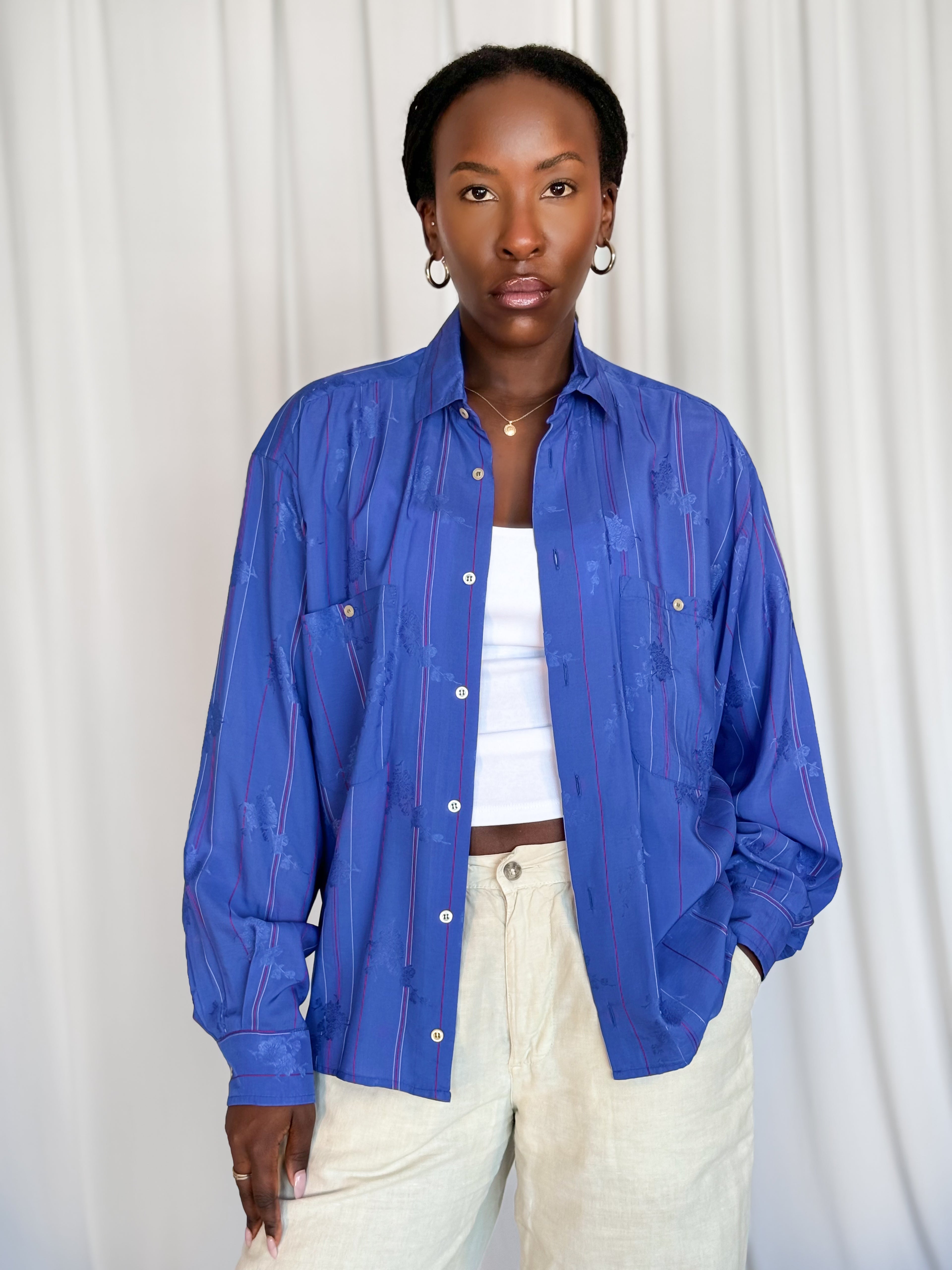 Deep Blue Vintage Shirt [S/M]