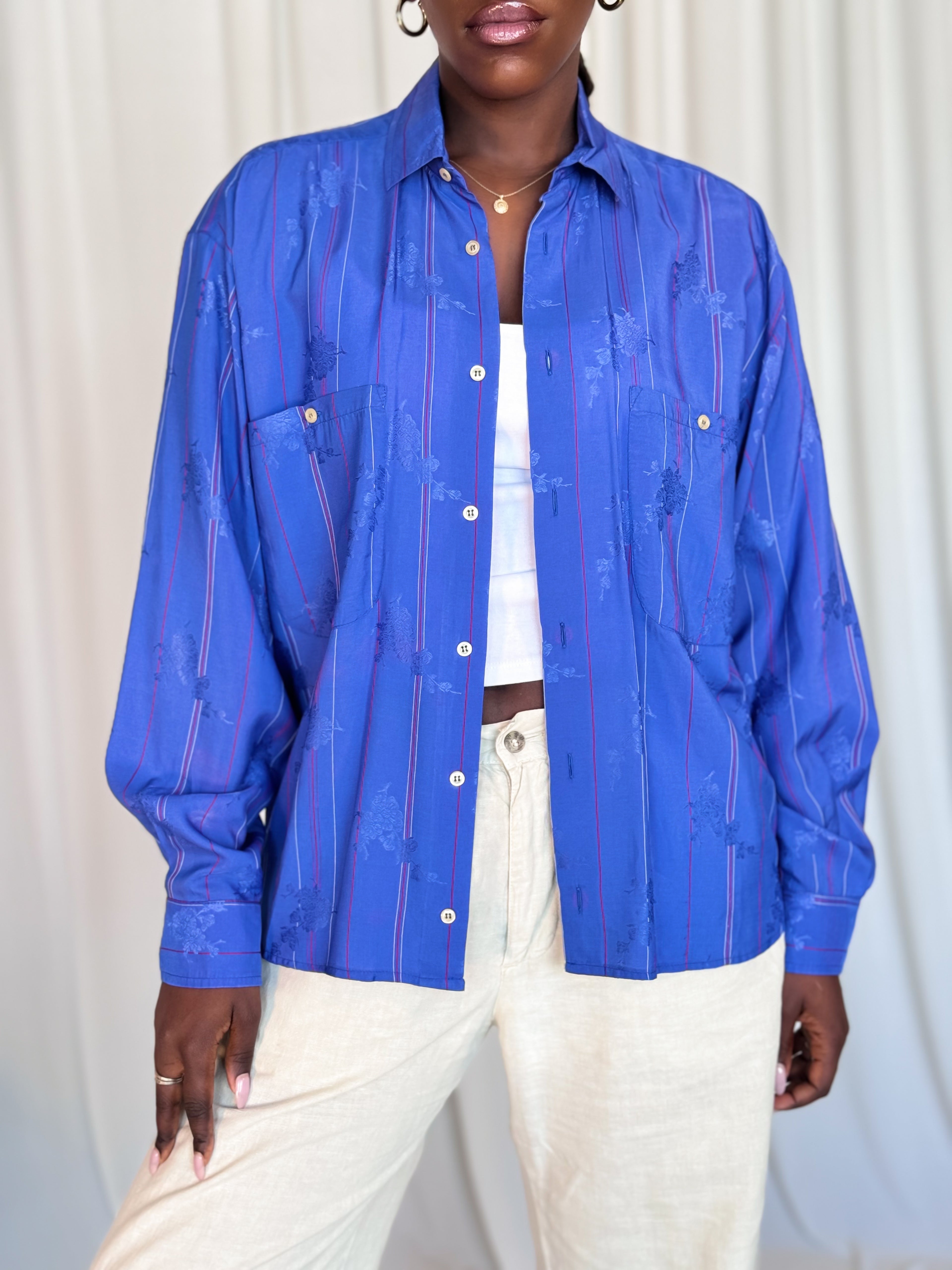 Deep Blue Vintage Shirt [S/M]