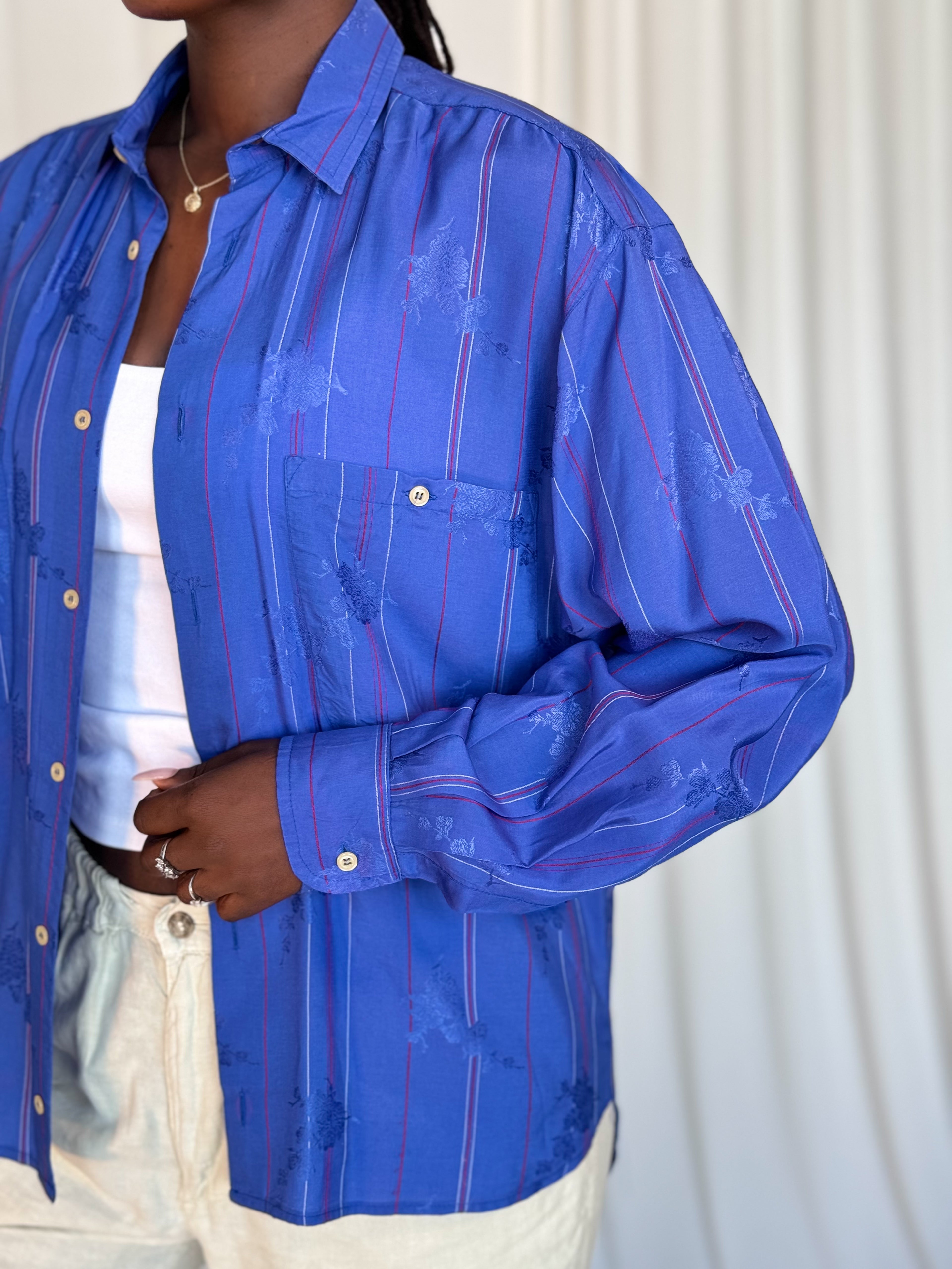 Deep Blue Vintage Shirt [S/M]