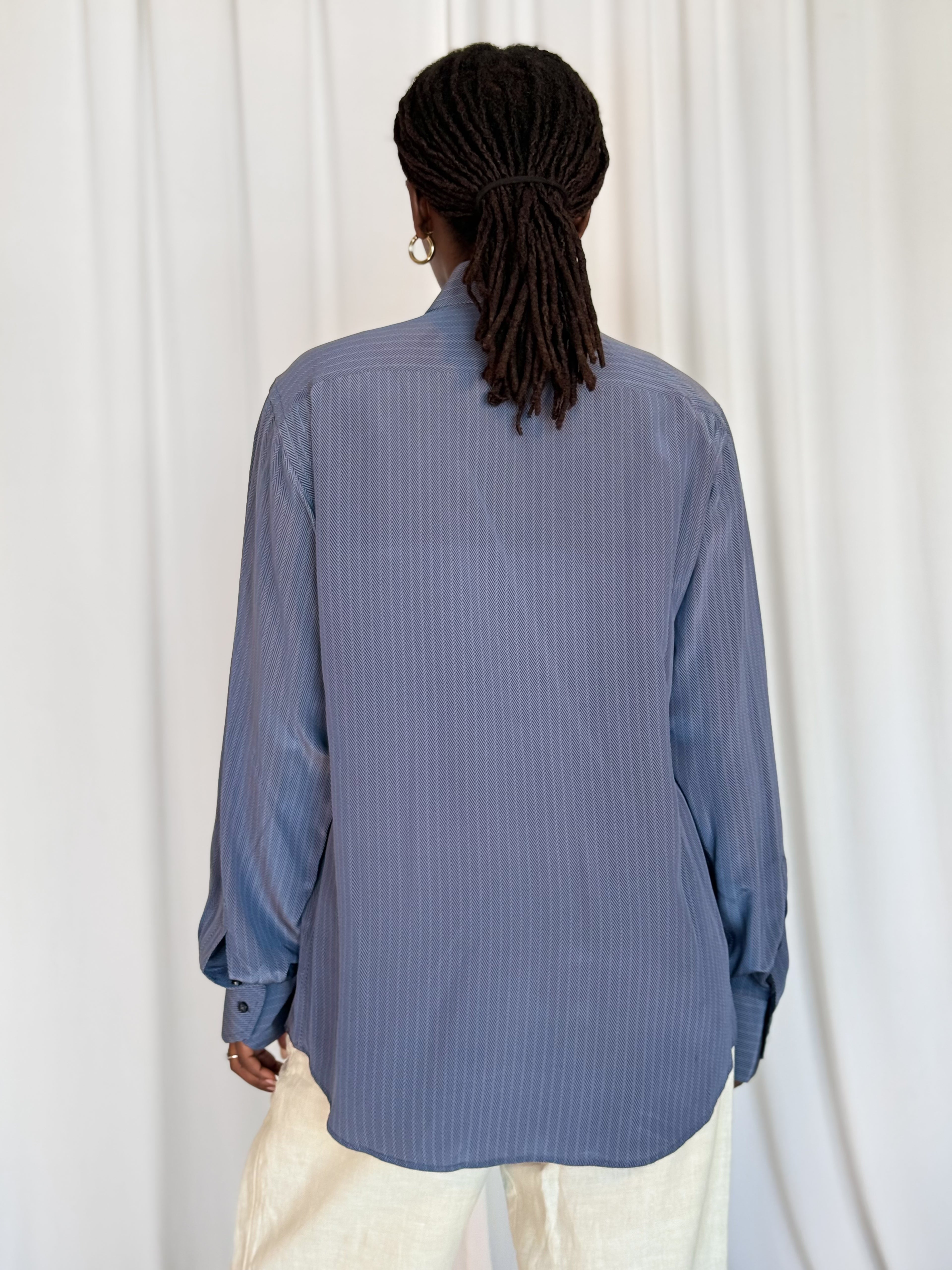 Vintage Silk Grey Chemise [M]