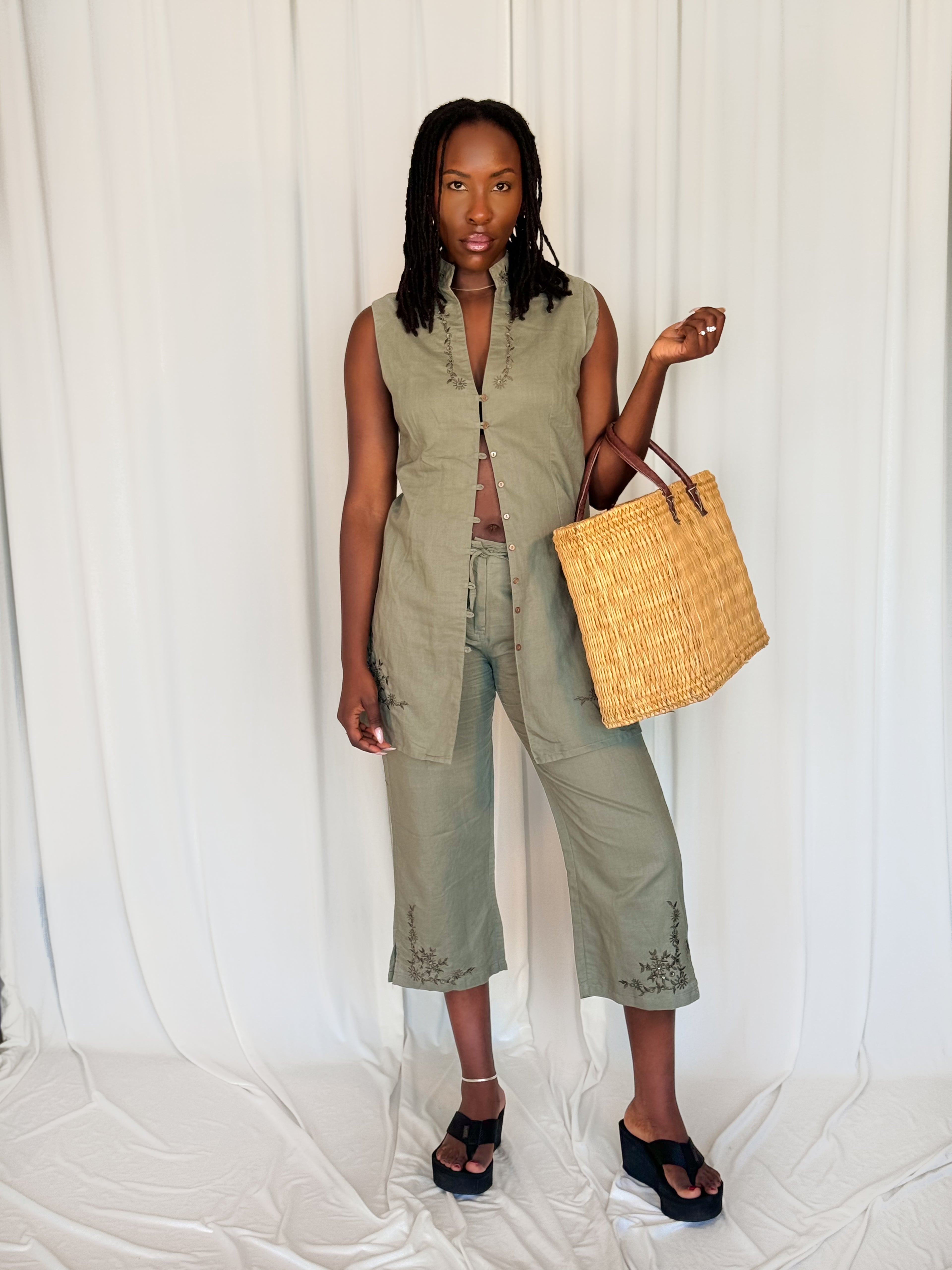Olive Capri Set [M]