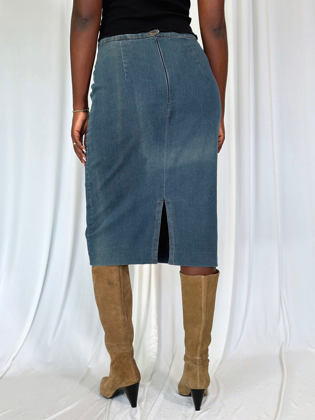 Midi Denim Skirt [M]