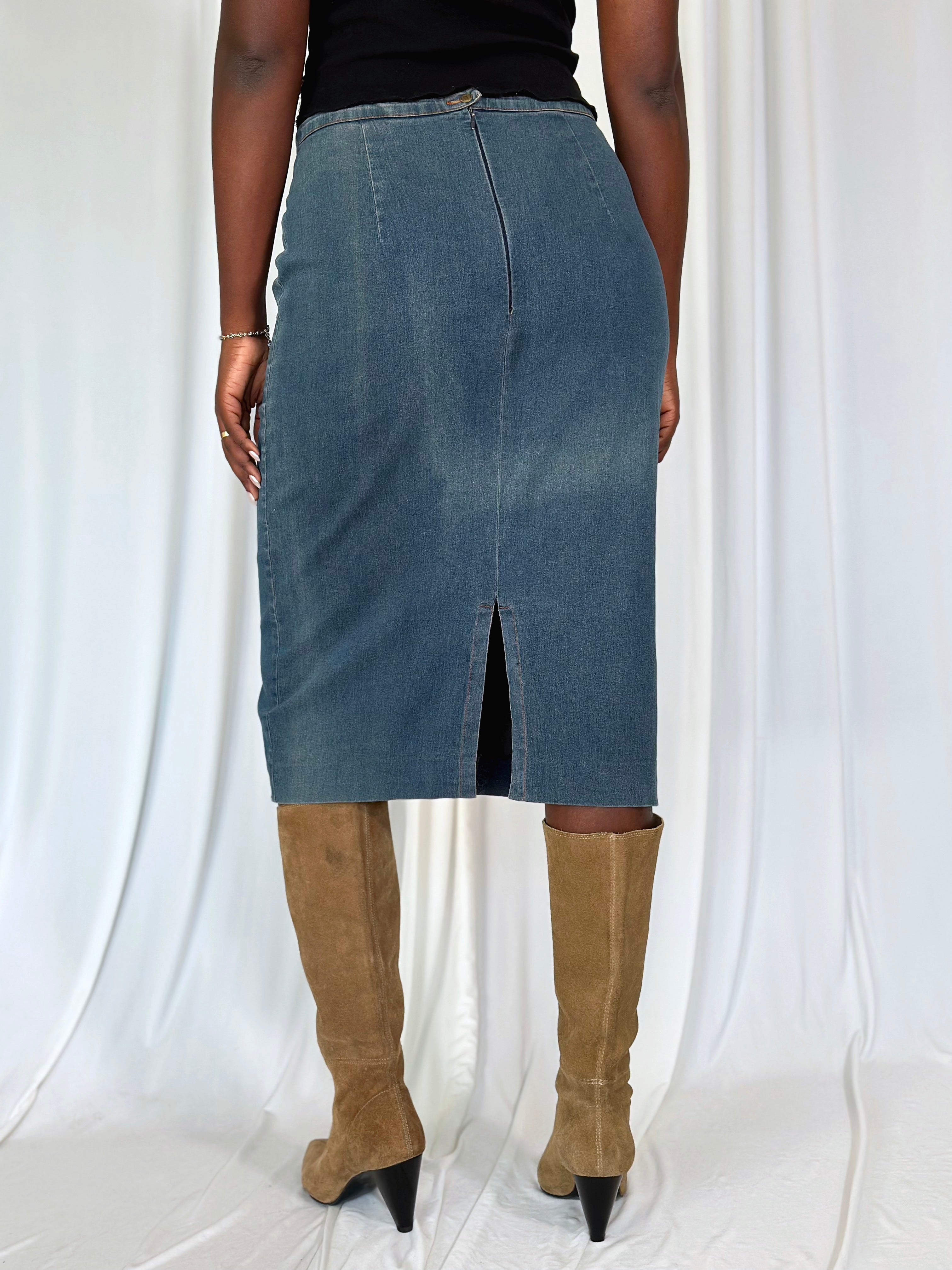 Midi Denim Skirt [M]
