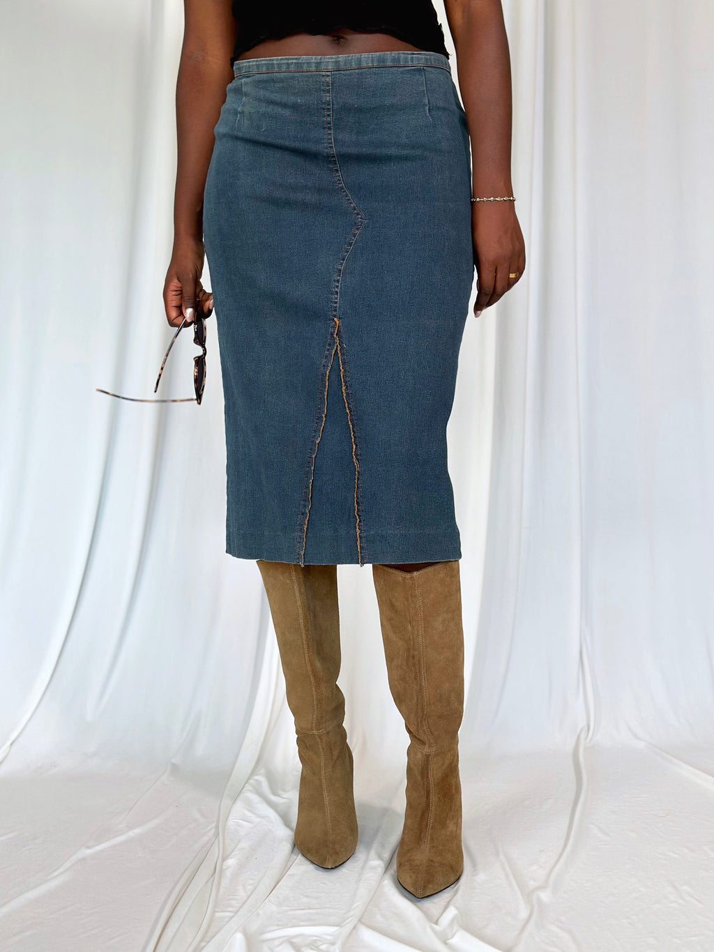 Midi Denim Skirt [M]