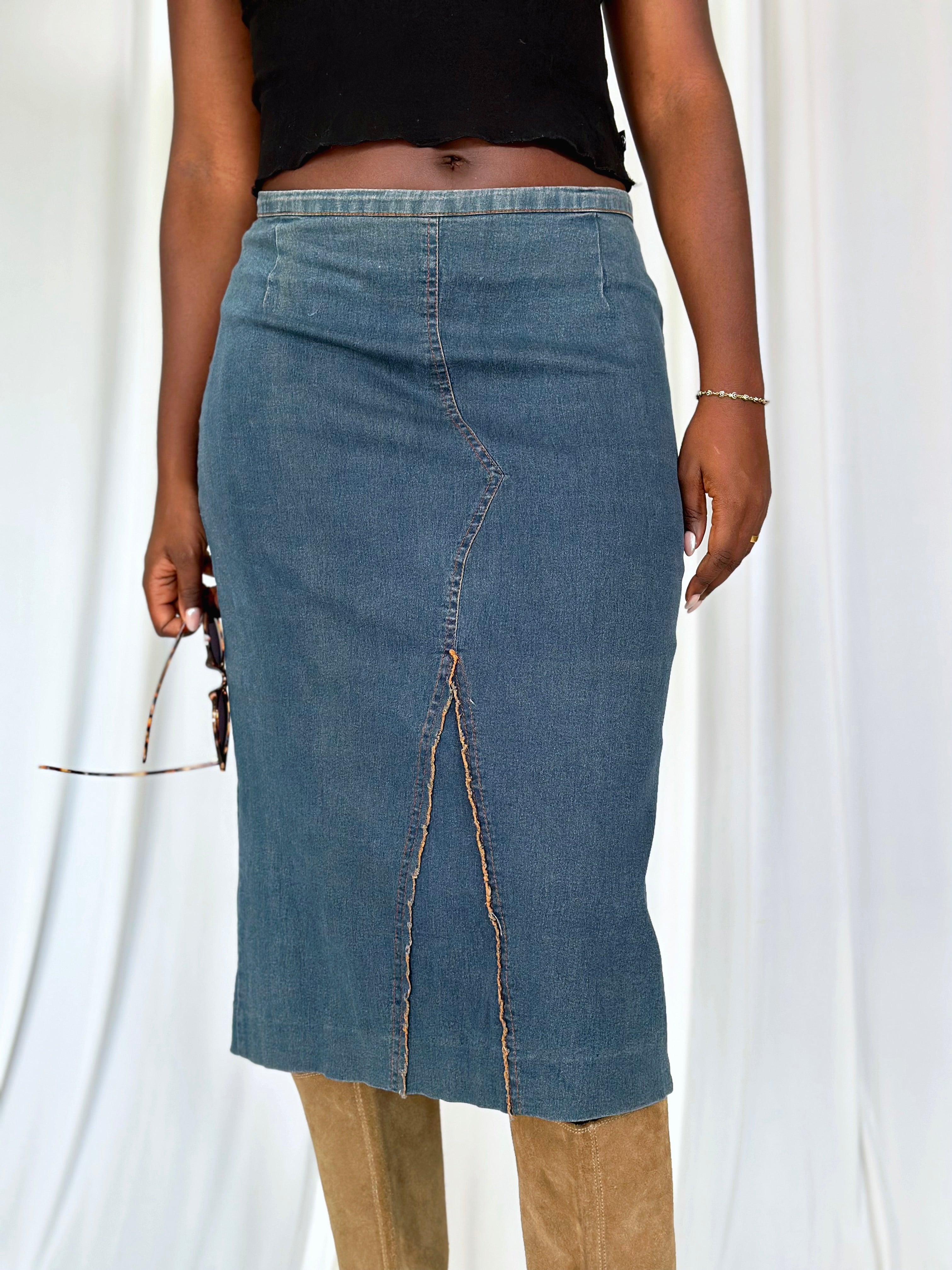 Midi Denim Skirt [M]