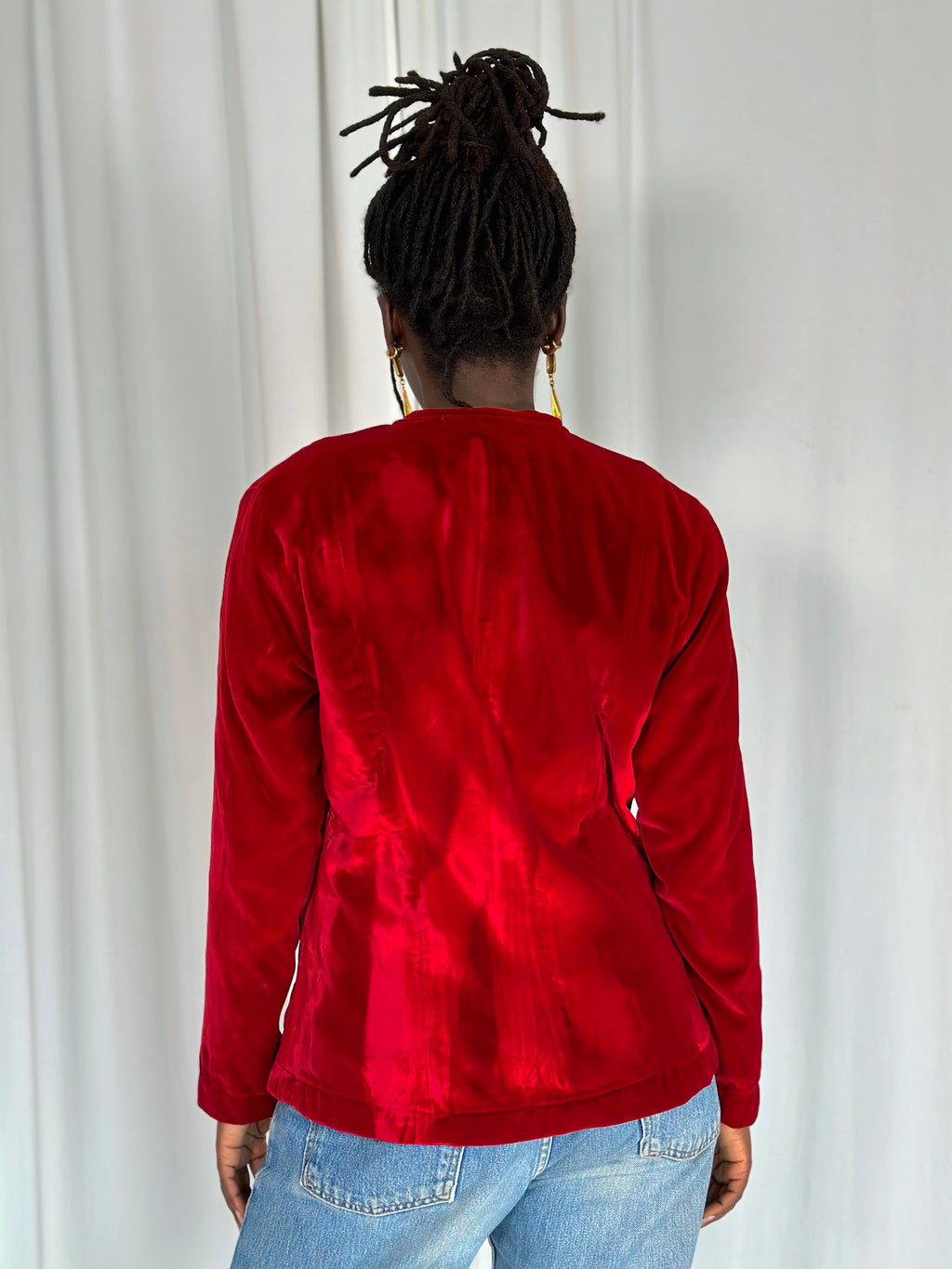 Velvet Red Blazer [M]