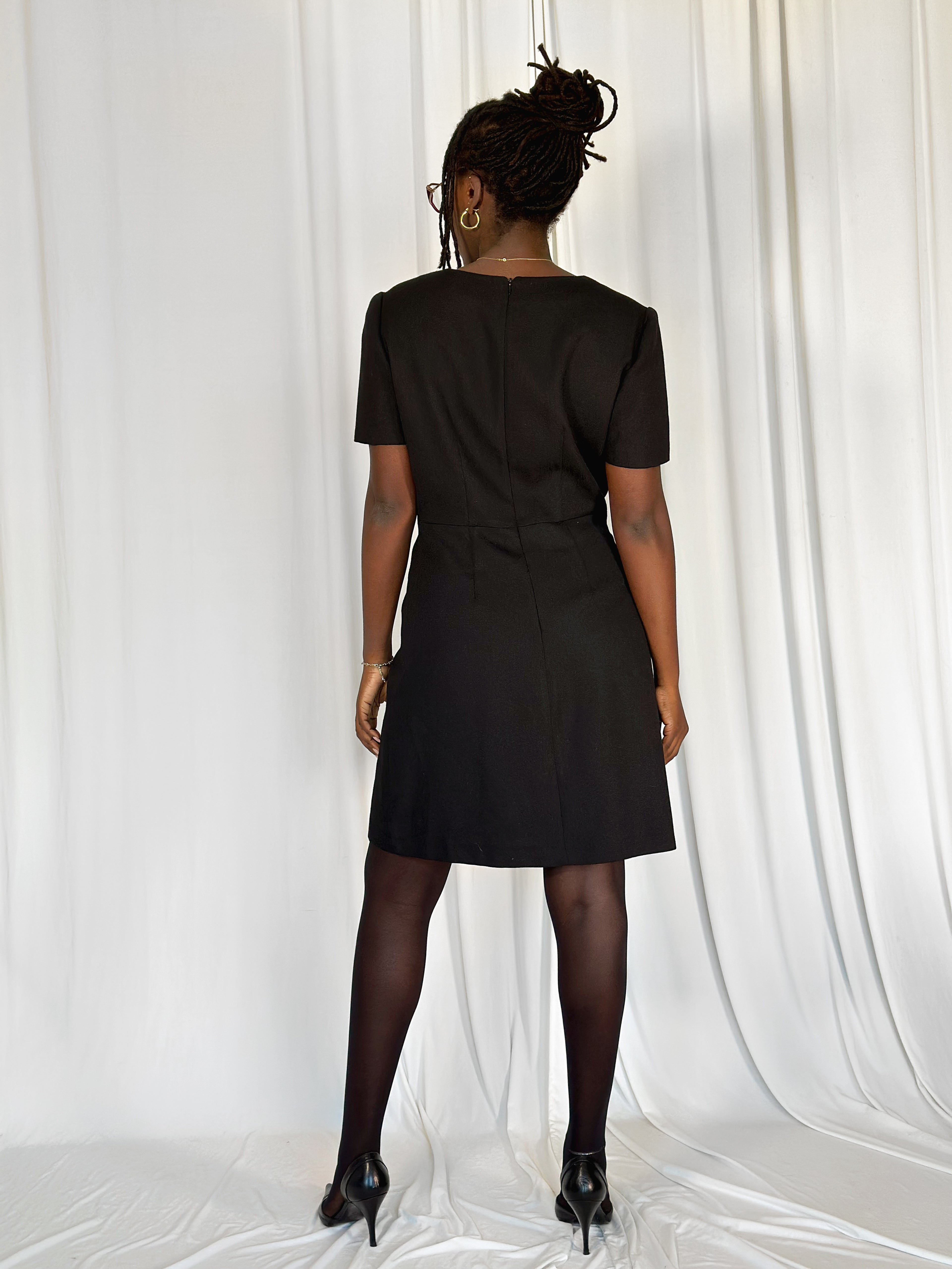 Wool Black Dress [42]