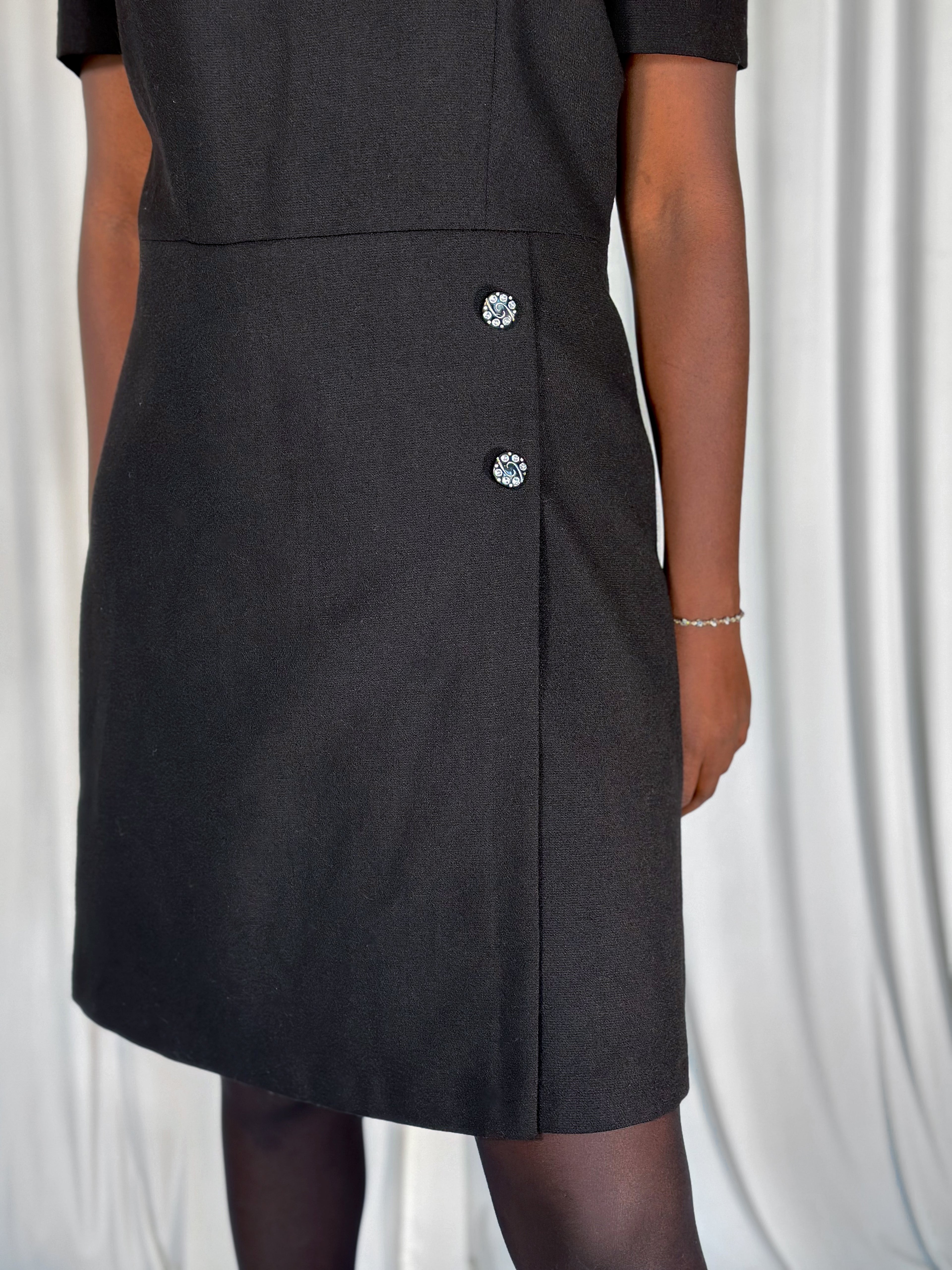 Wool Black Dress [42]
