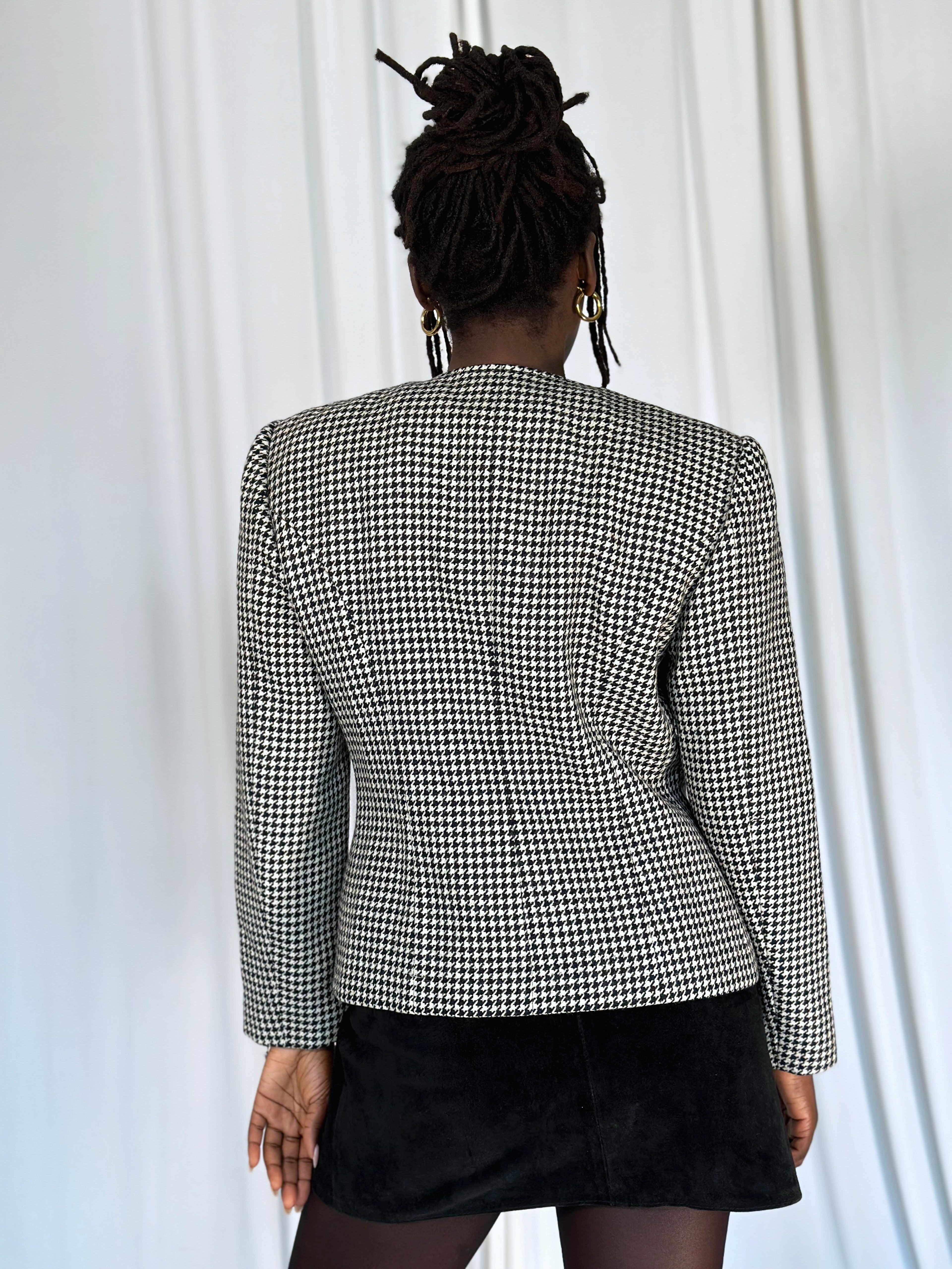 Chekered Wool Blazer [M]