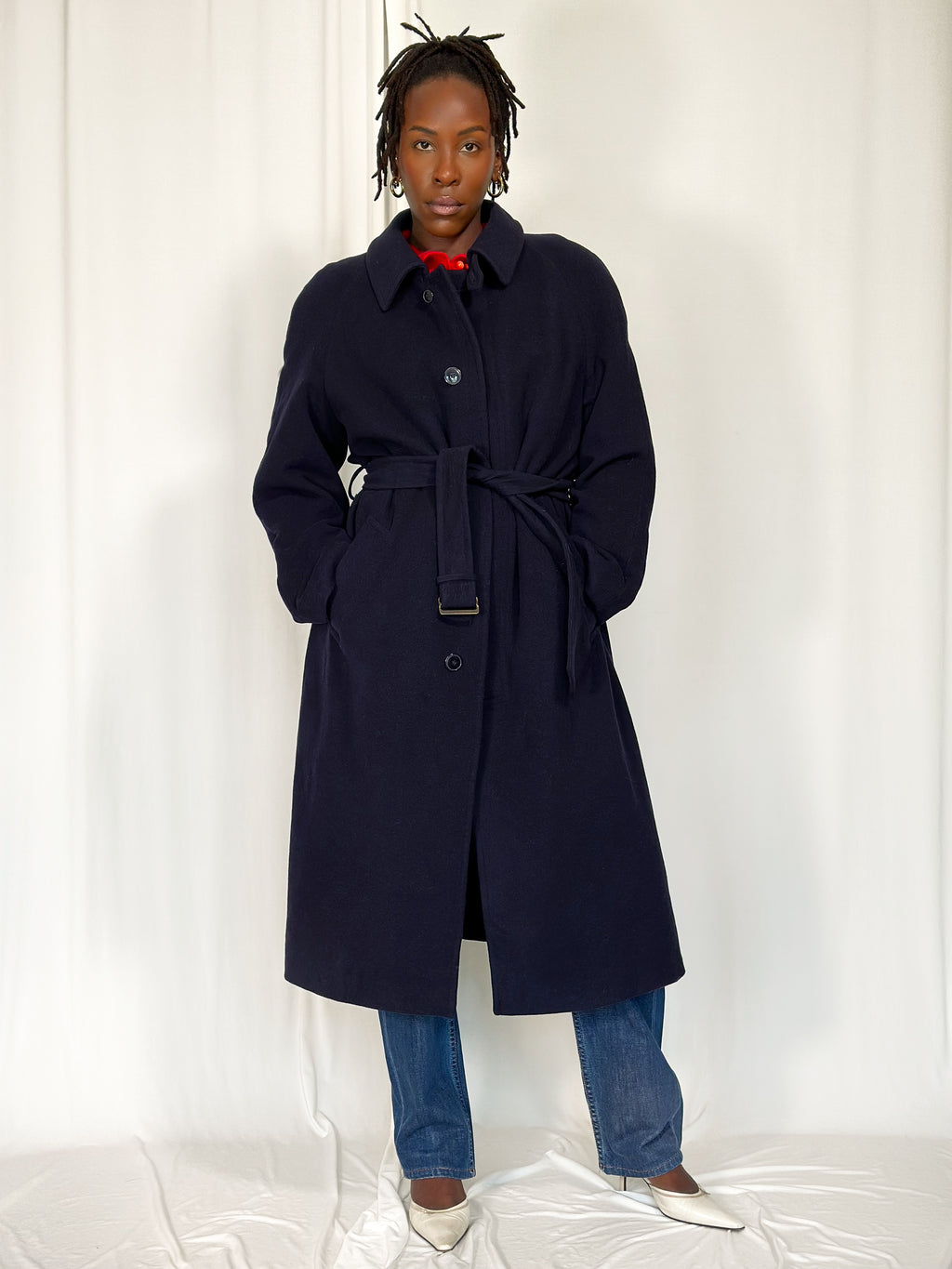 Vintage Wool Blue Coat [M]