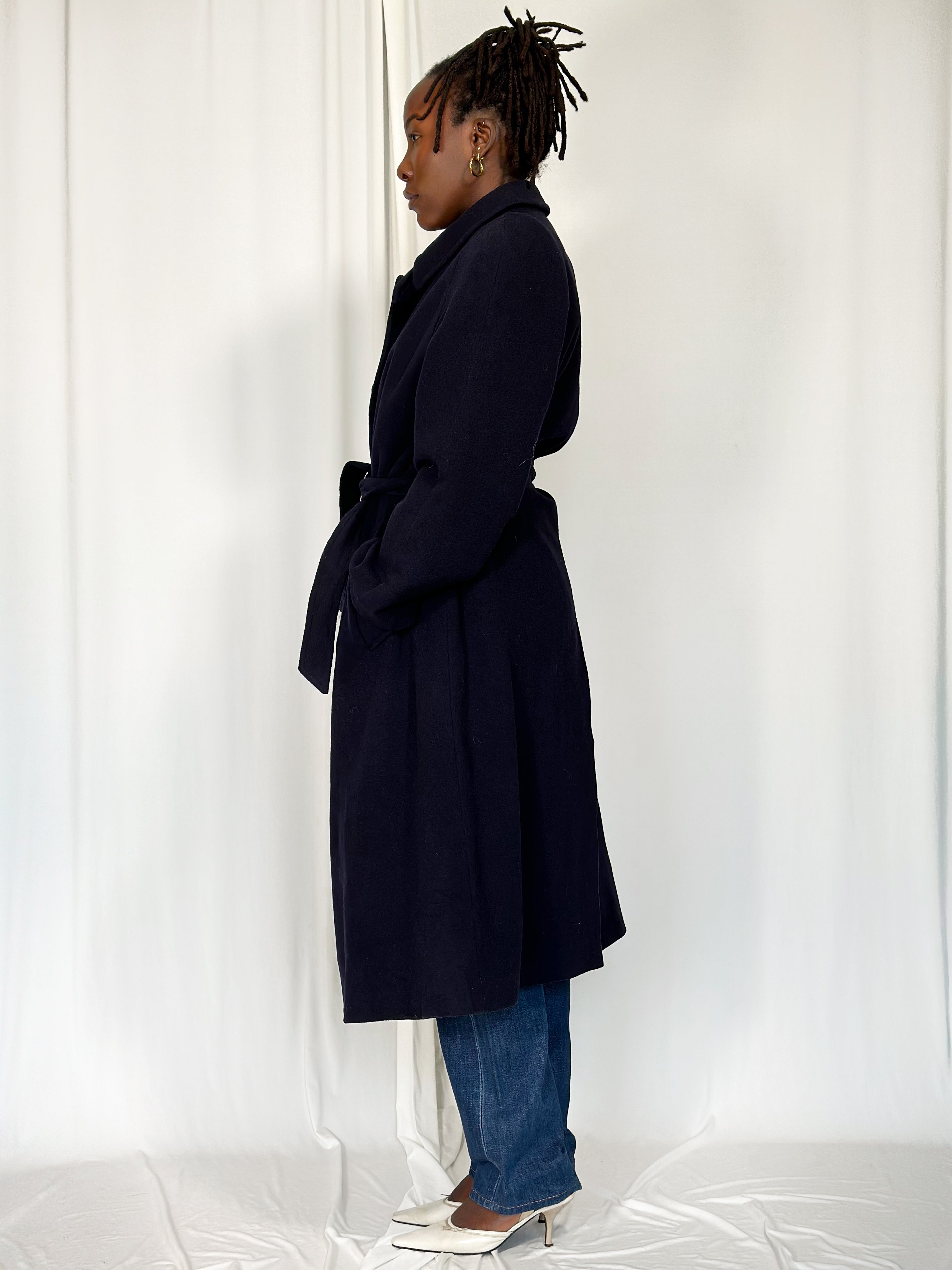 Vintage Wool Blue Coat [M]