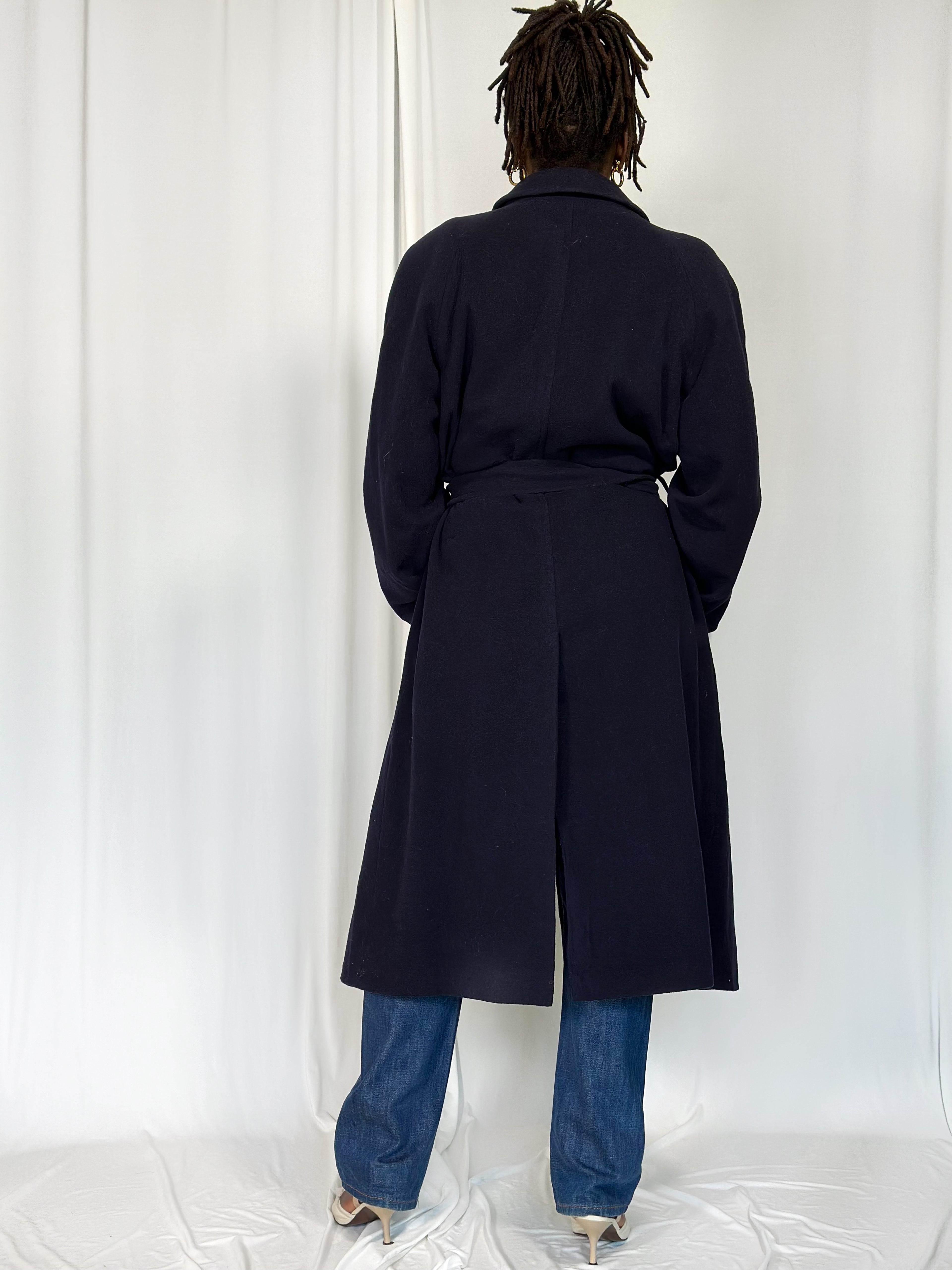 Vintage Wool Blue Coat [M]