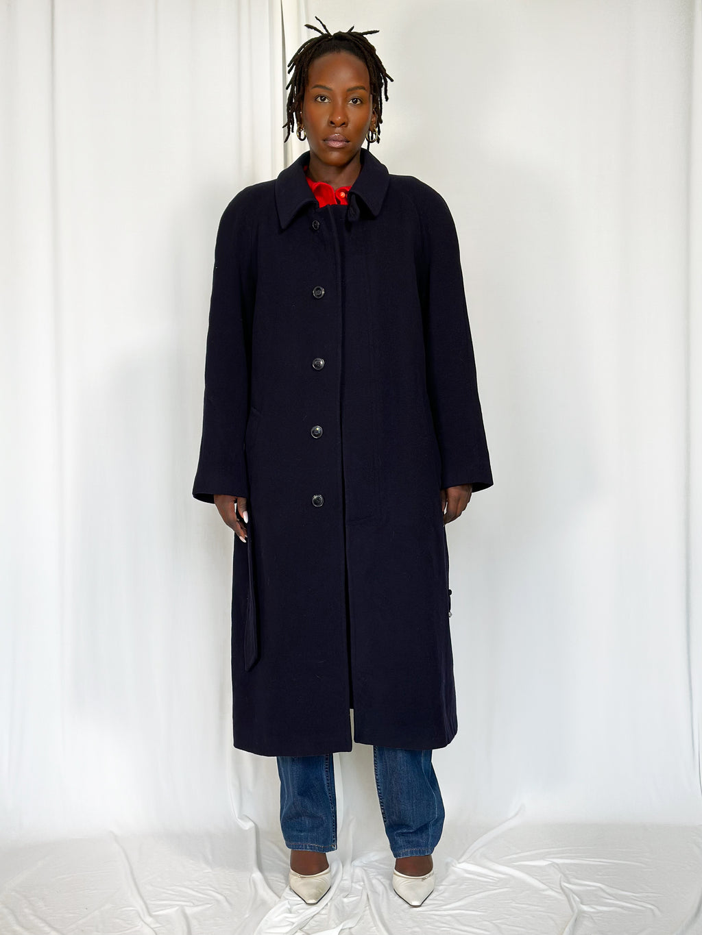 Vintage Wool Blue Coat [M]