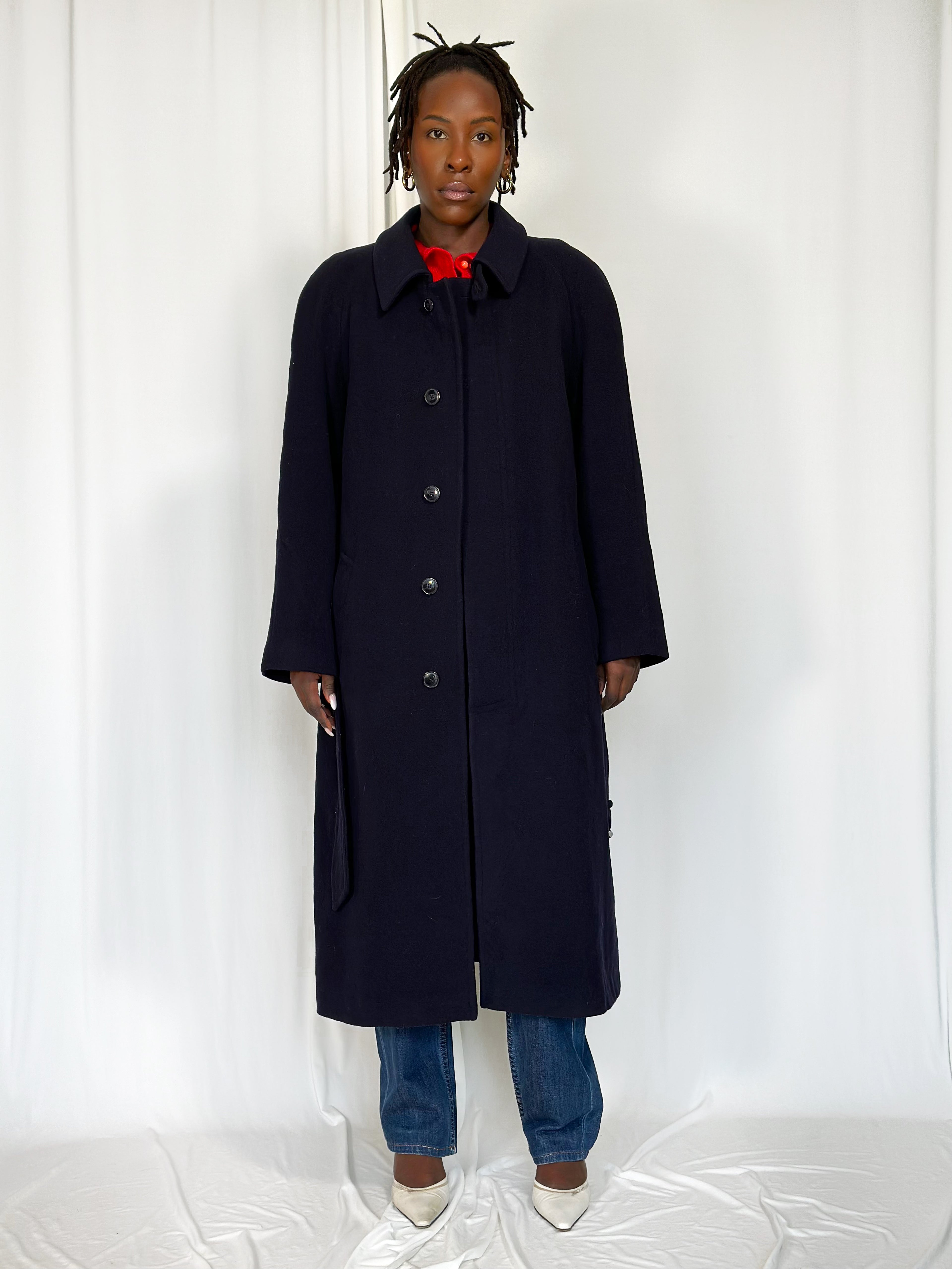 Vintage Wool Blue Coat [M]