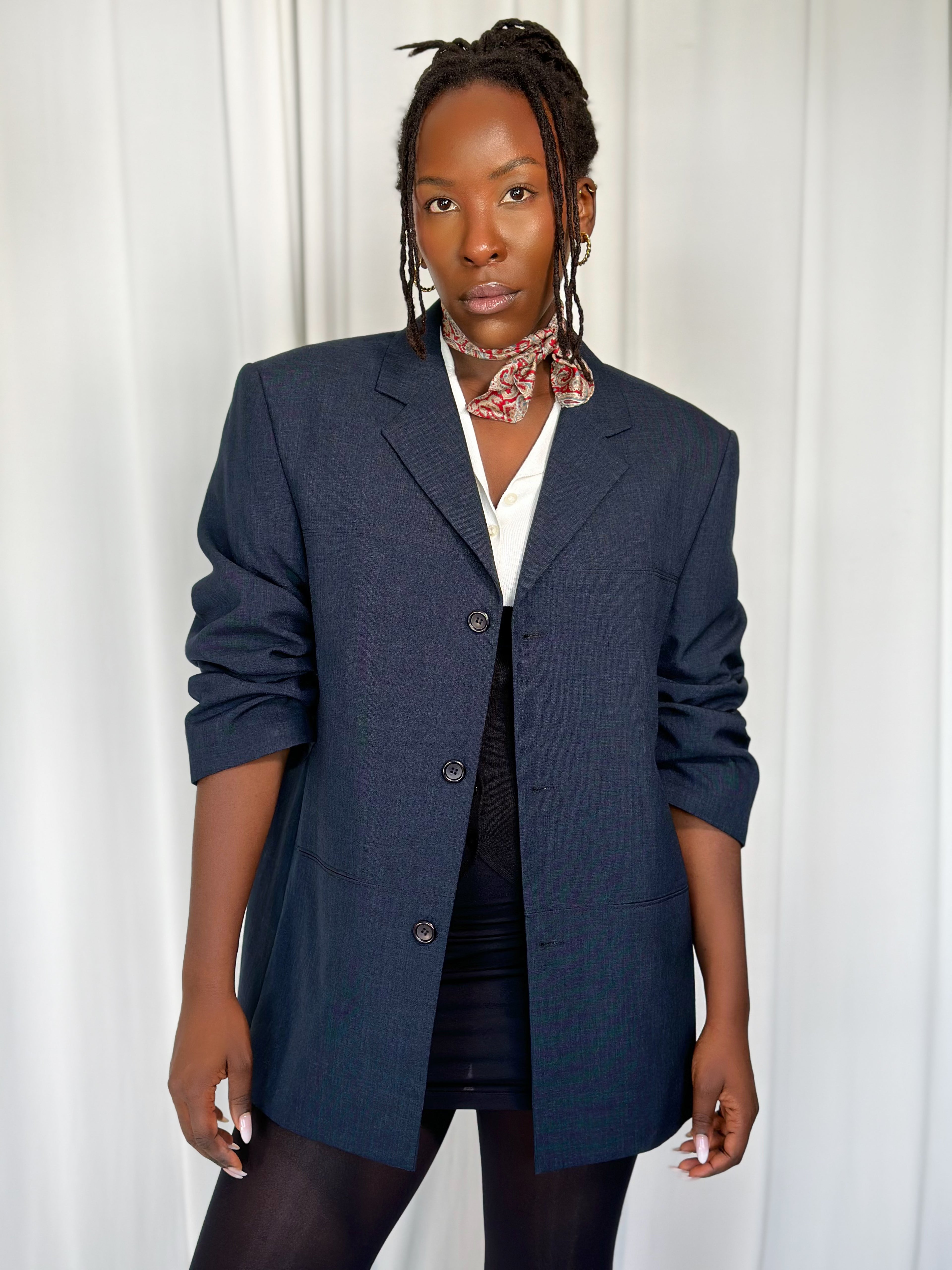 Dark Blue Blazer [S/M]